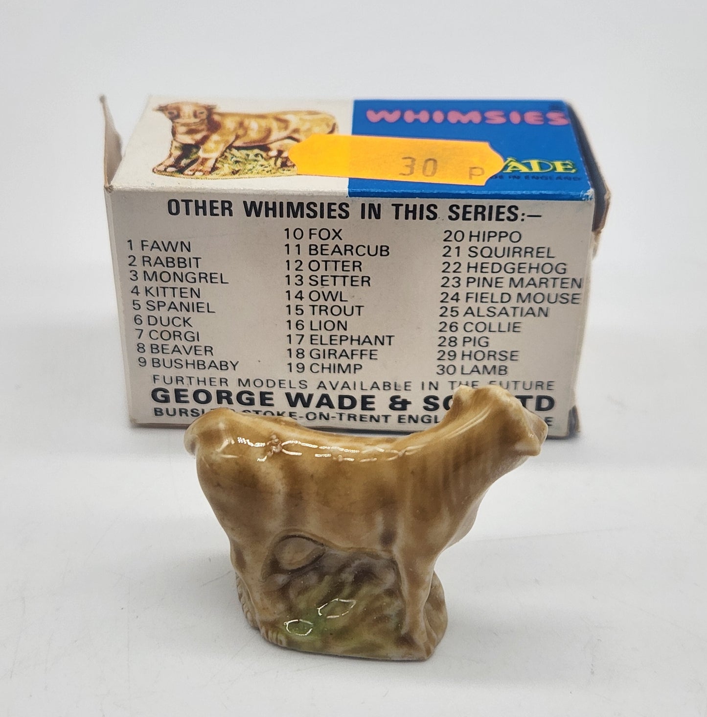 Wade Whimsies, Made in England Cow No. 27