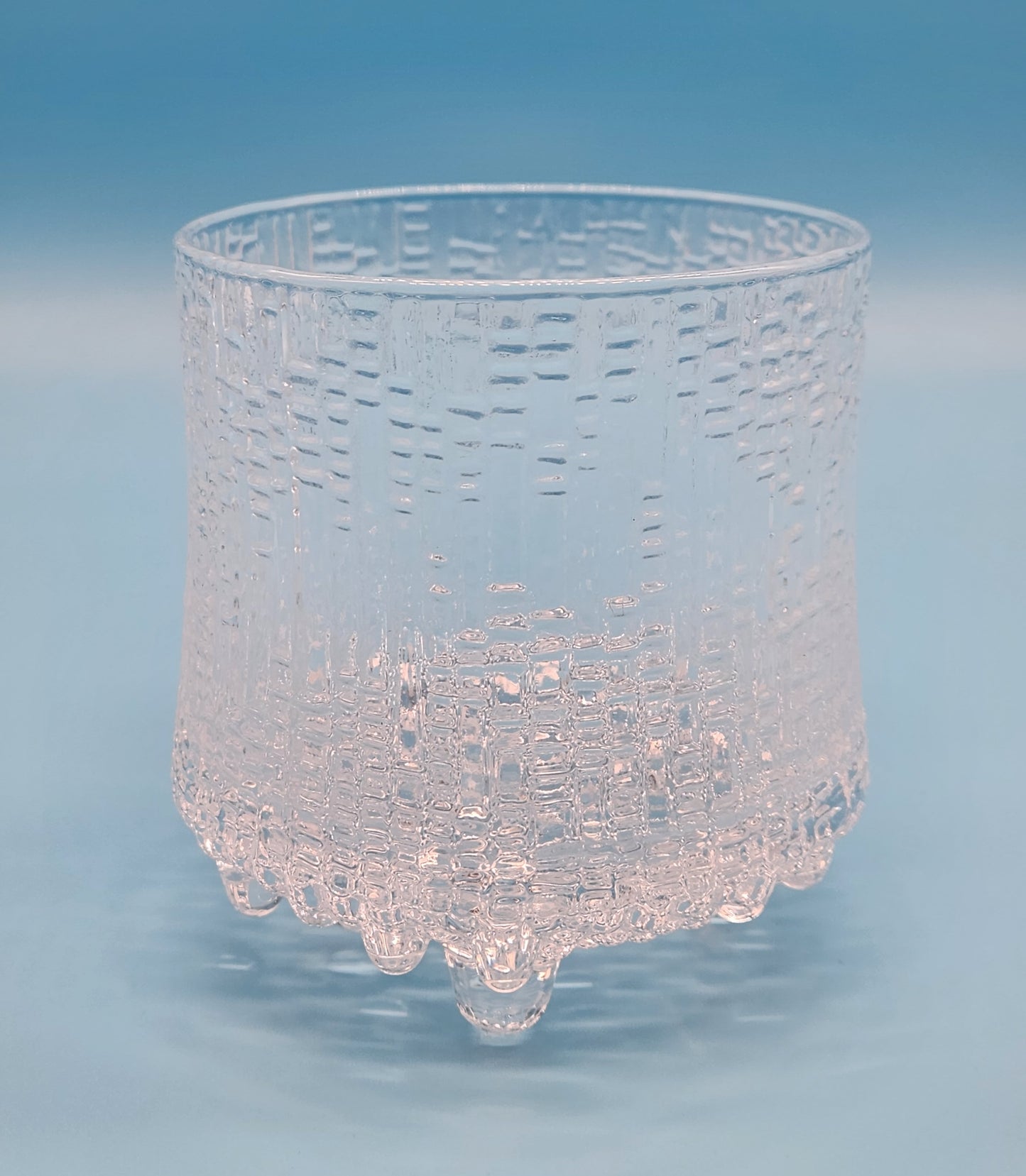 IITTALA ULTIMA THULE FOOTED " ON THE ROCKS " TUMBLER GLASS