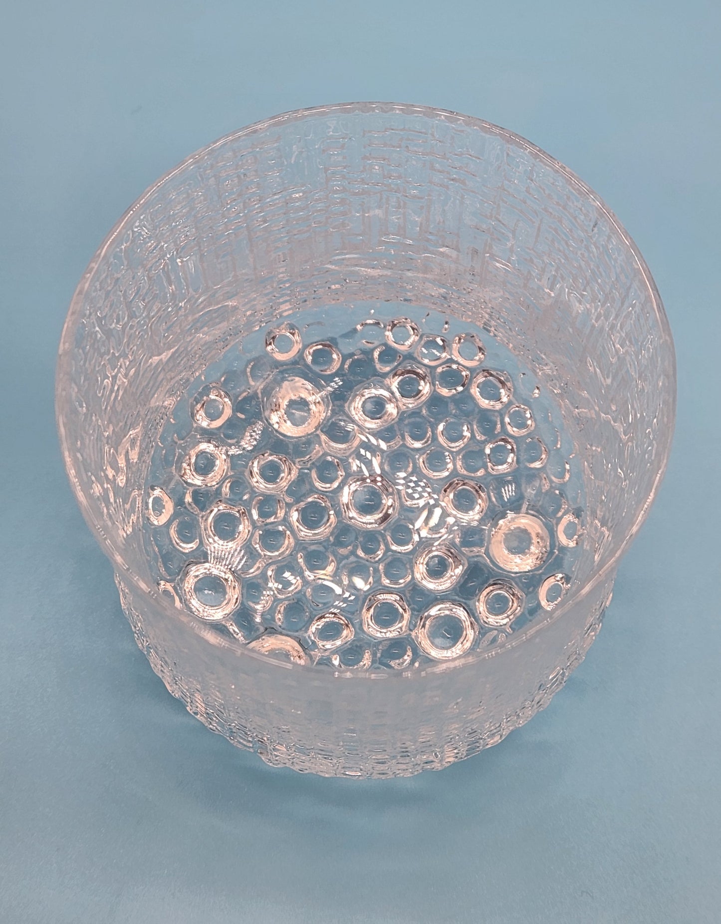 IITTALA ULTIMA THULE FOOTED " ON THE ROCKS " TUMBLER GLASS