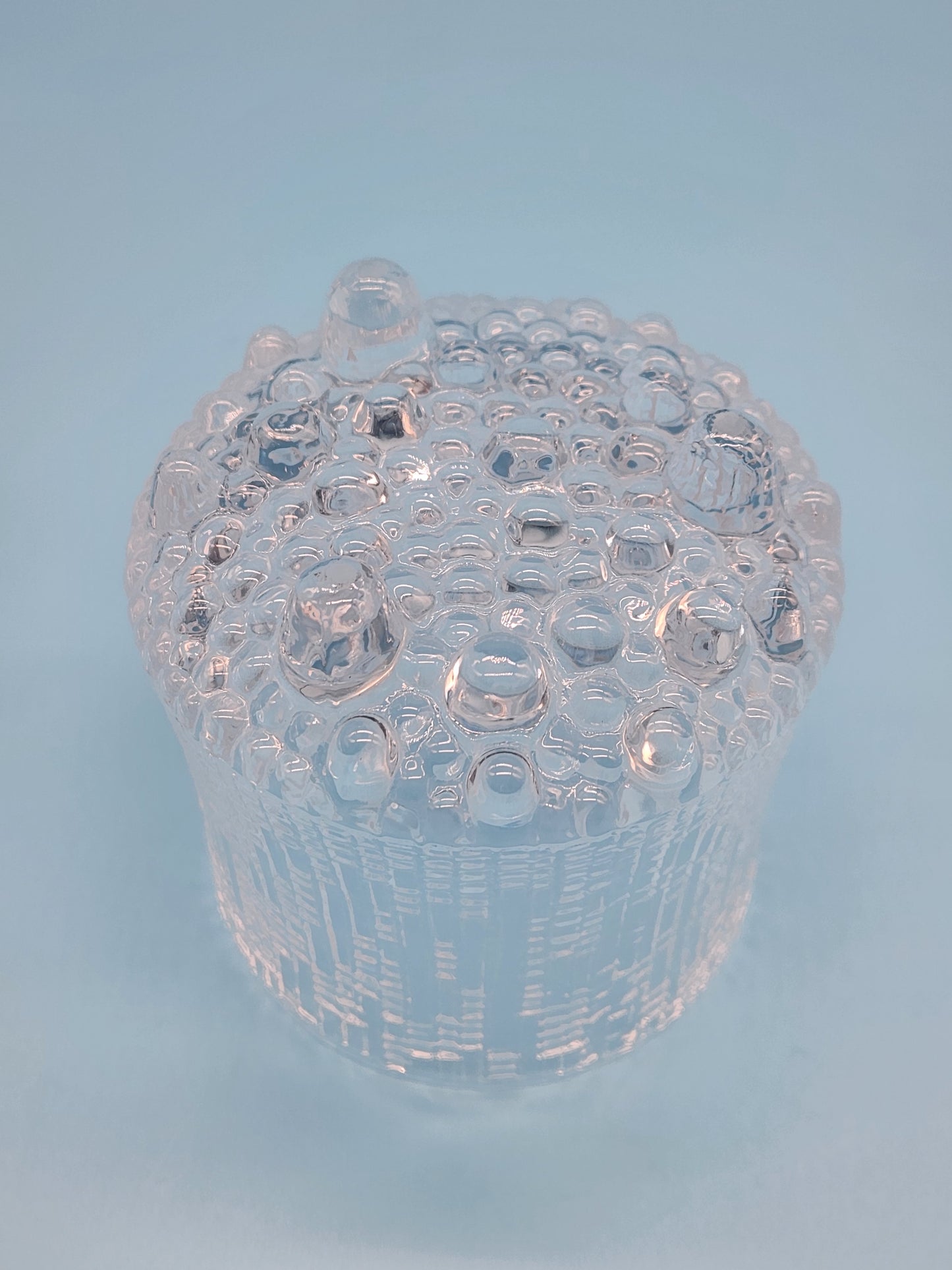 IITTALA ULTIMA THULE FOOTED " ON THE ROCKS " TUMBLER GLASS