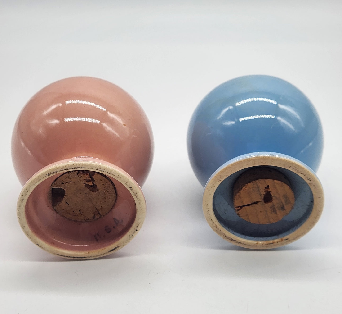 Lu Ray Pastels Salt and Pepper Shakers Taylor Smith Taylor with Stoppers