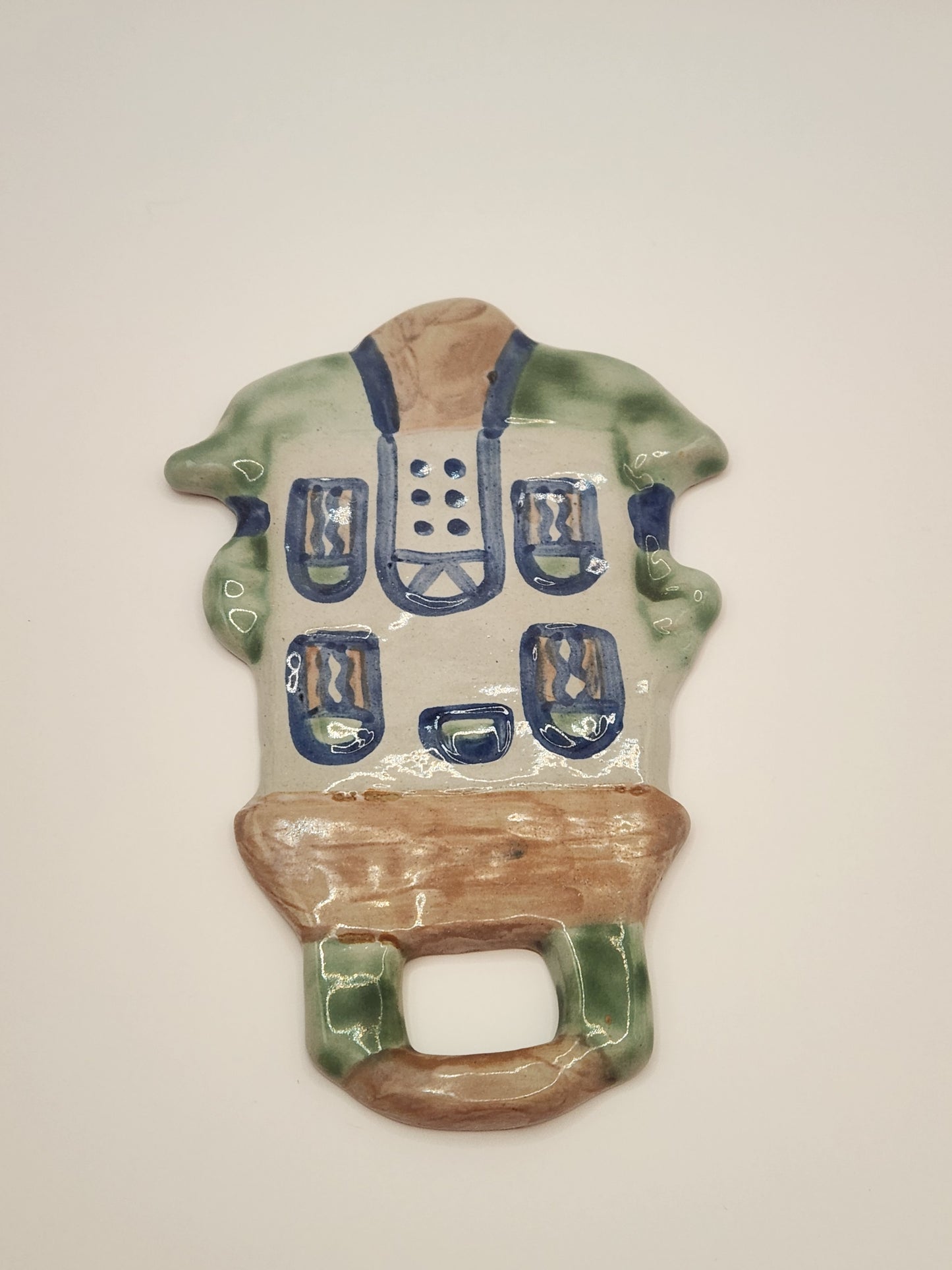 M A Hadley Pottery House Wall Decor Hanging Trivet