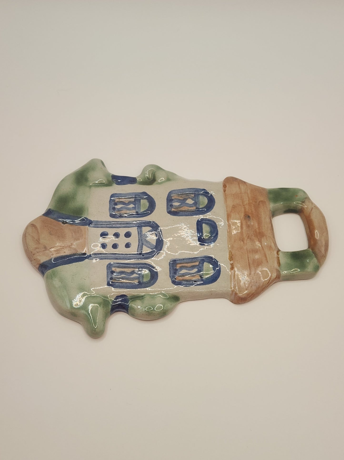 M A Hadley Pottery House Wall Decor Hanging Trivet