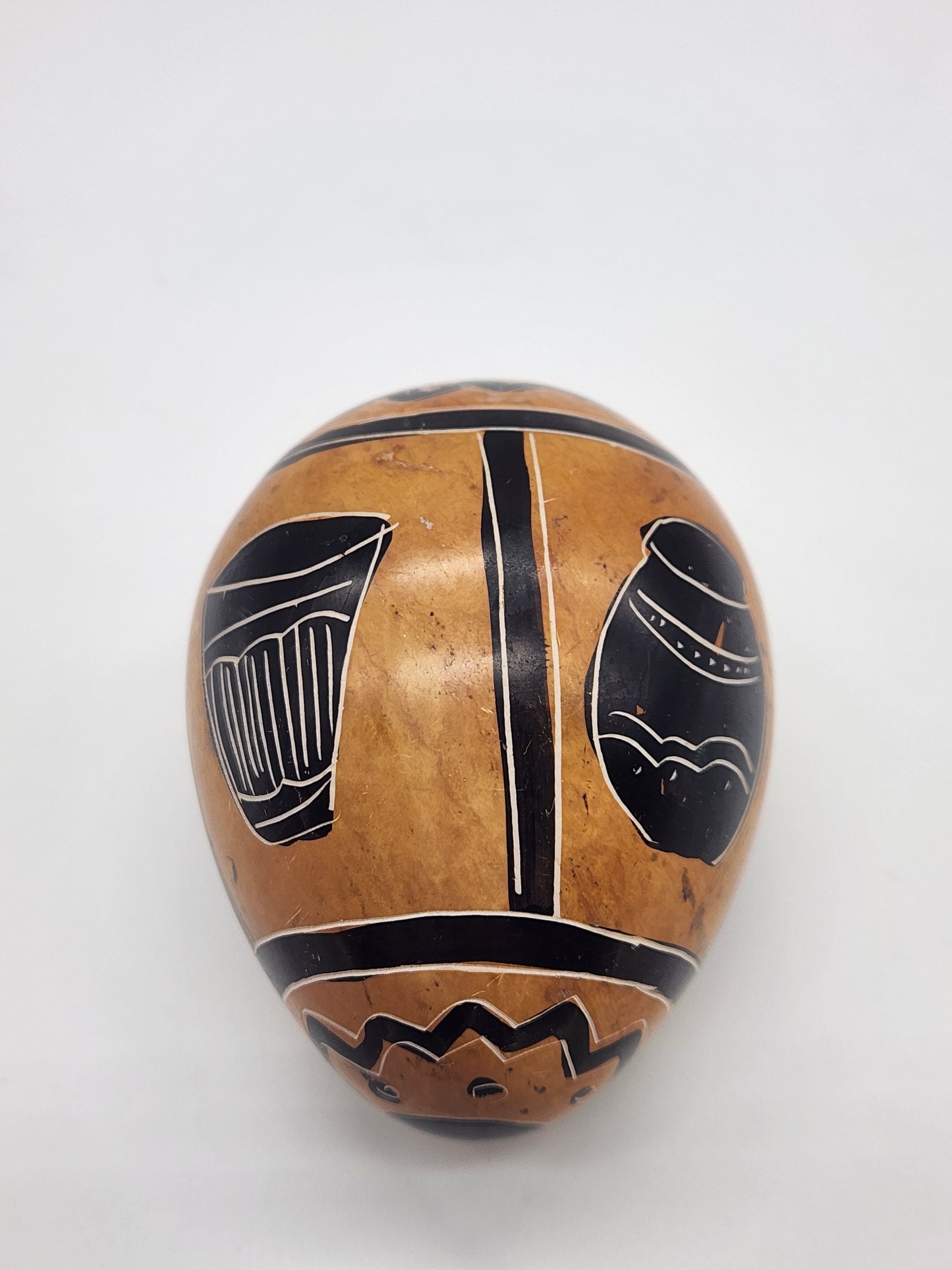 Hand-Carved Decorated Soapstone Egg