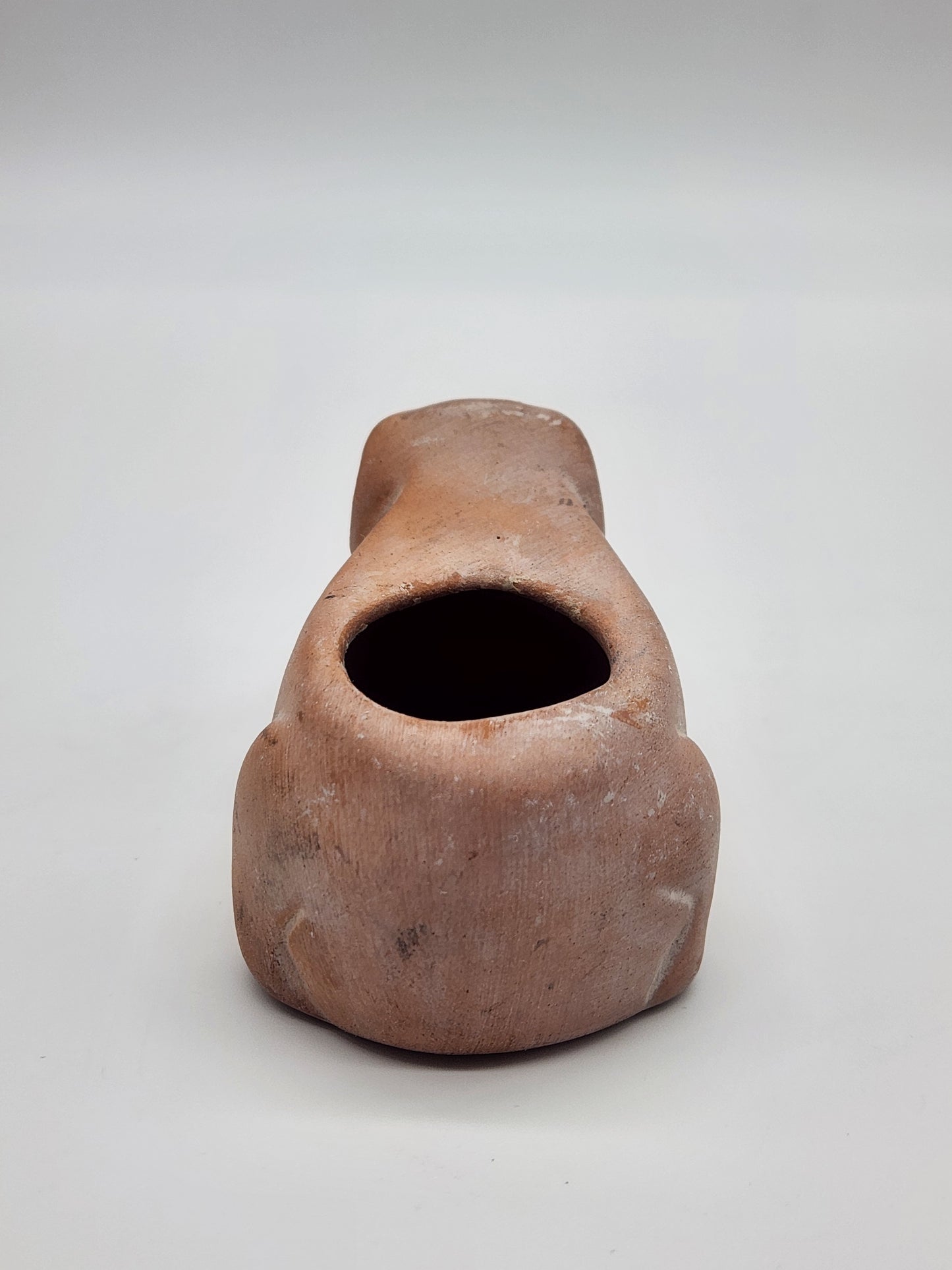 Small Ram Terra Cotta Clay Planter Candle Holder
