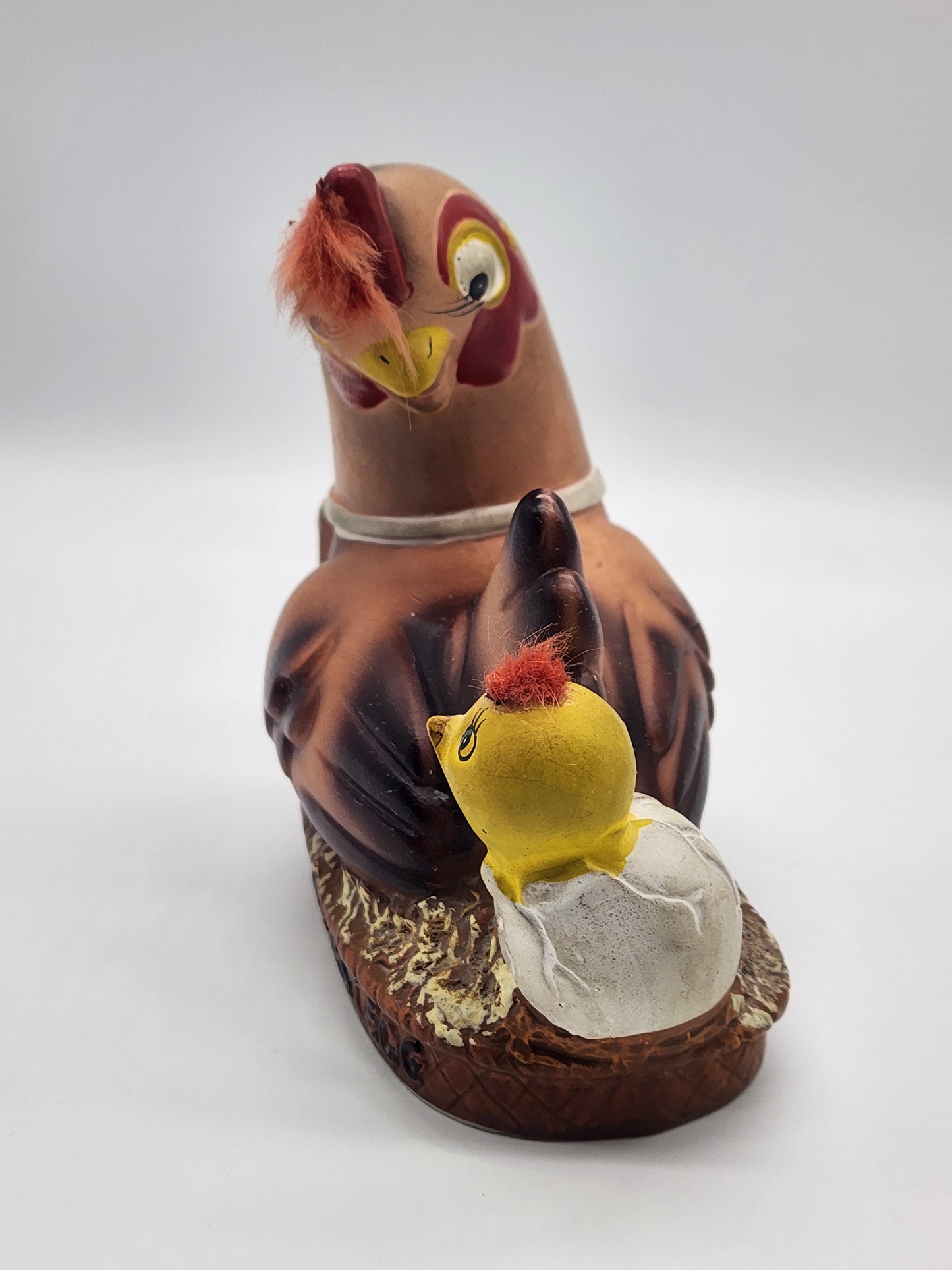Vtg Lego Bank Chicken Chick Build Your Nest Egg 1959 Without Stopper Plaster Chalk