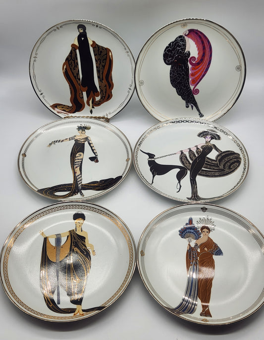 Vtg. FRANKLIN MINT HOUSE OF ERTE 8" PLATE