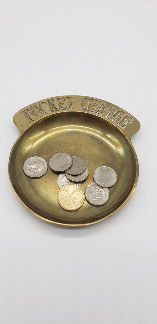 Brass Round 'Pocket Change' Dish