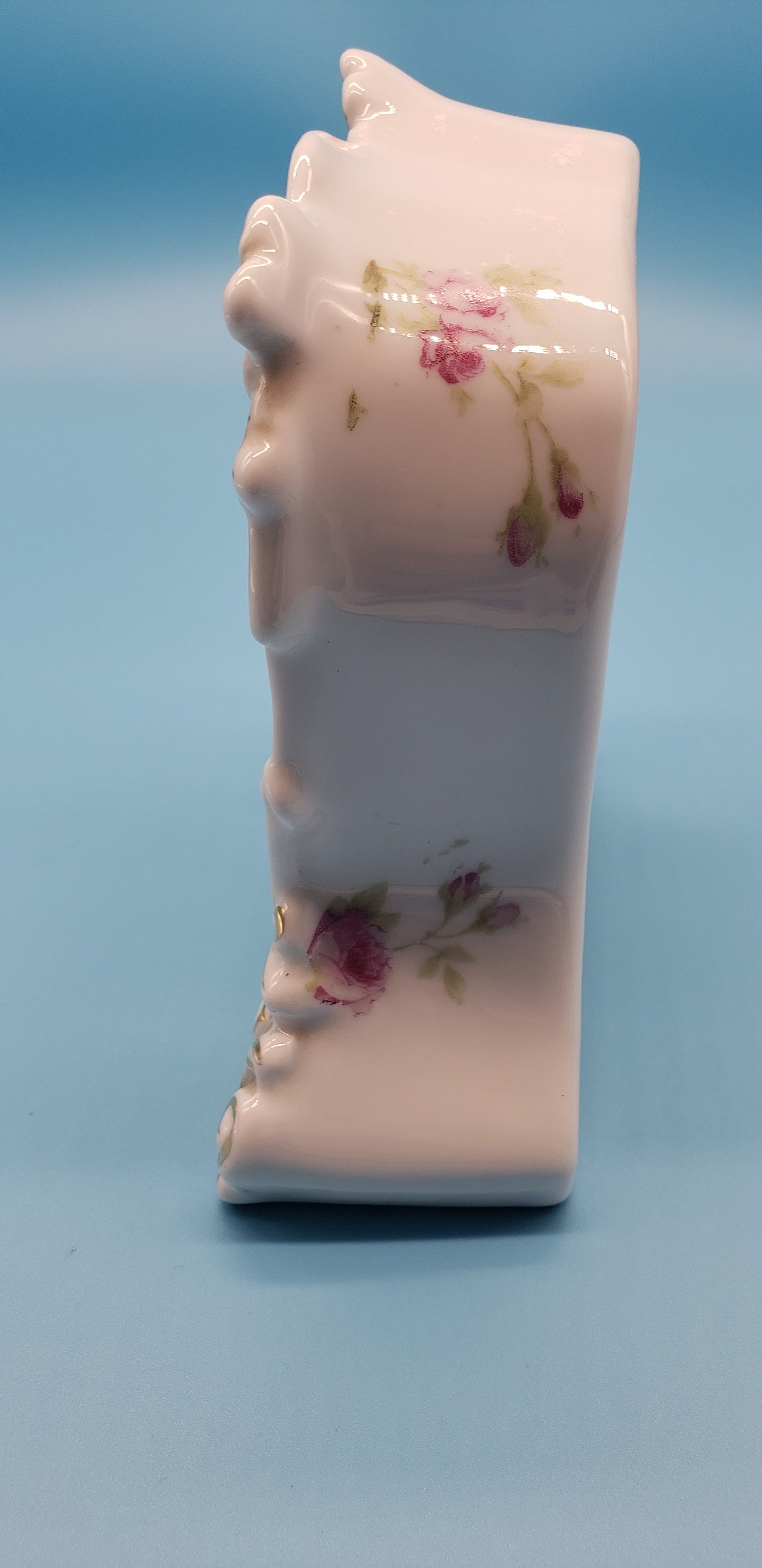 Ansonia Clock Co Porcelain Mantel Clock