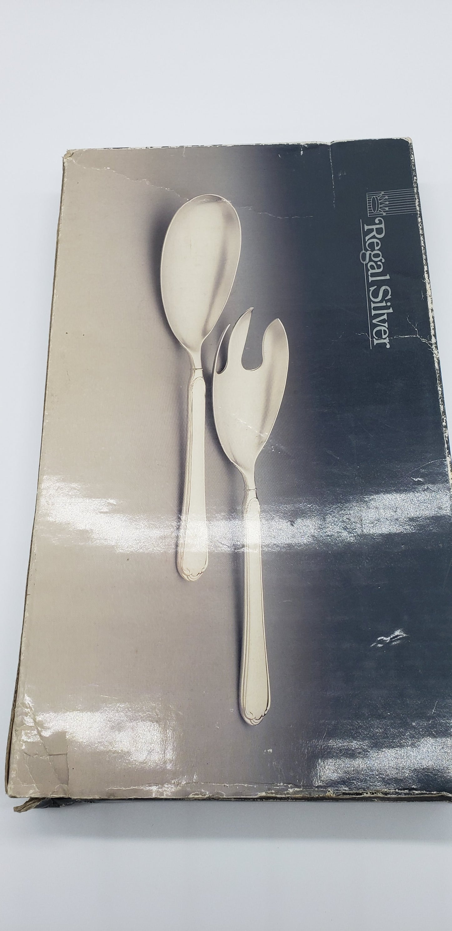 Regal Silver Plated Serving Fork Spoon Pasta Utensil Set of 2 Brand