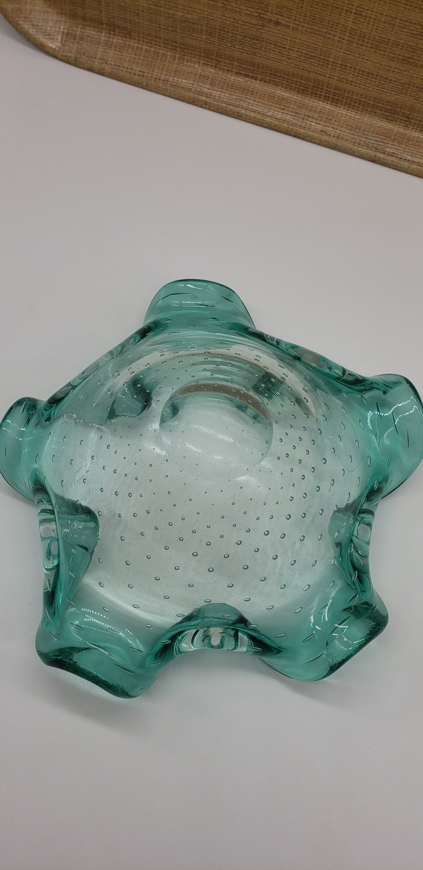 Murano Emerald Green, Glass, Bowl, Ashtray (Large)