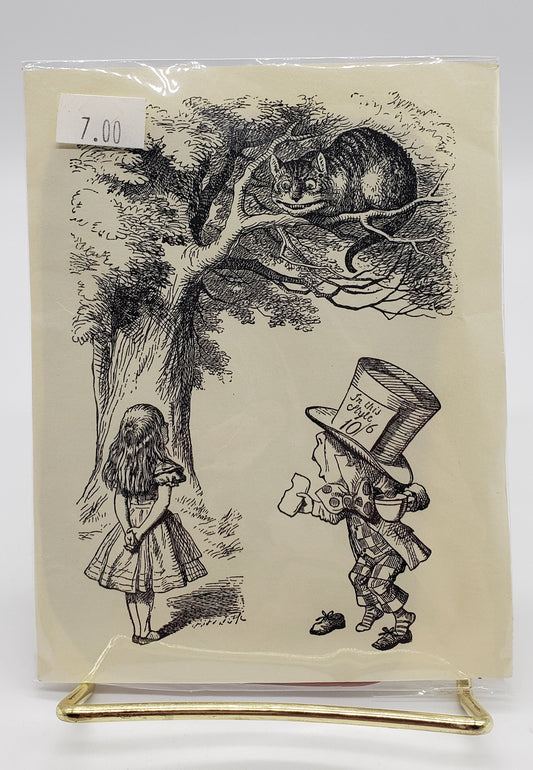 Alice in Wonderland Unmounted Rubber Stamps