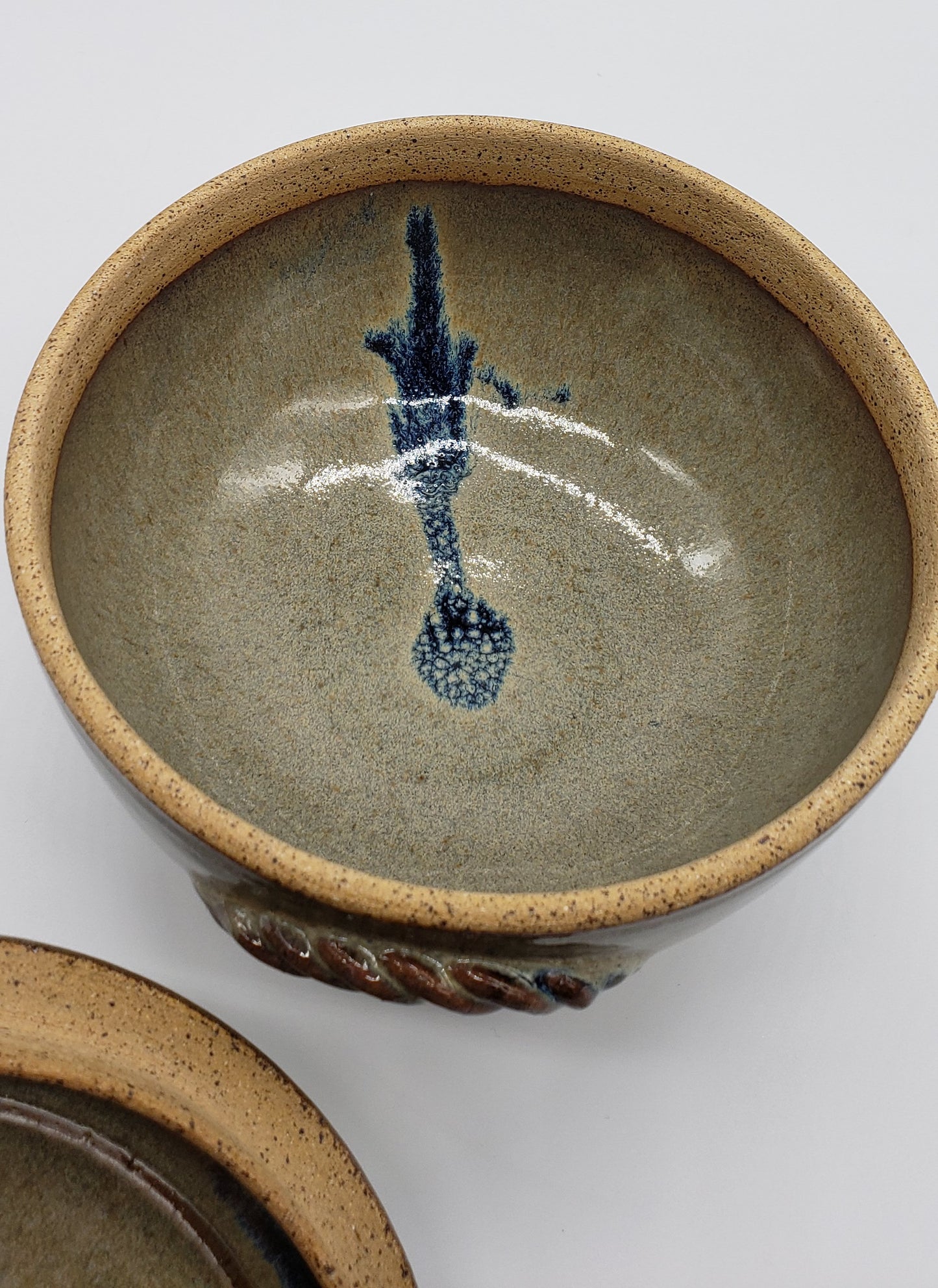 Mud Puppy Pottery lidded bowl