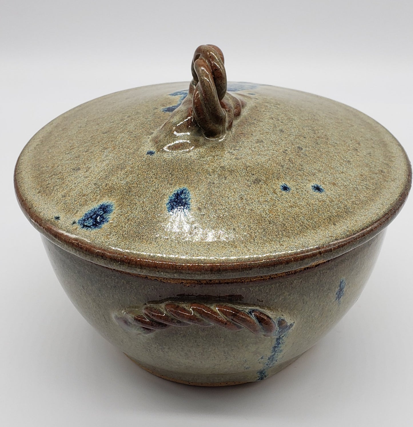Mud Puppy Pottery lidded bowl