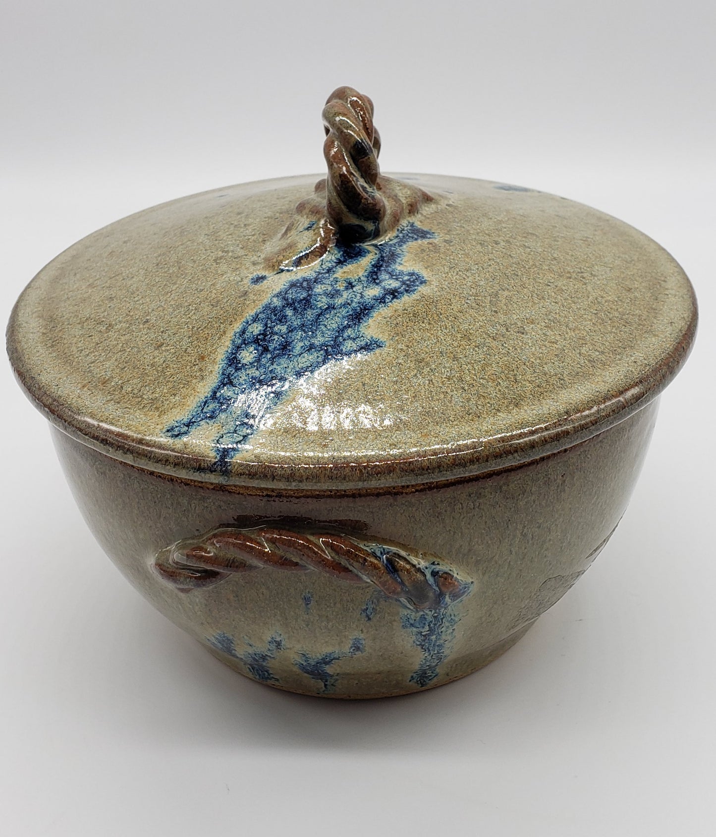Mud Puppy Pottery lidded bowl