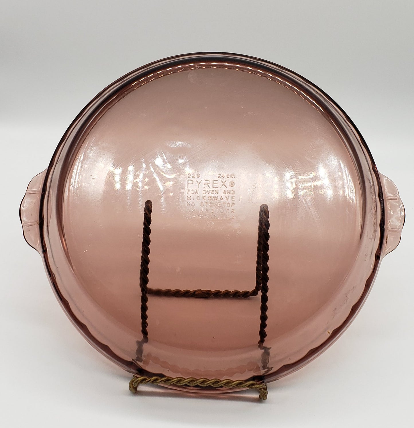 Pyrex Cranberry Purple #229 Pie Plate Deep Dish Pie Pan