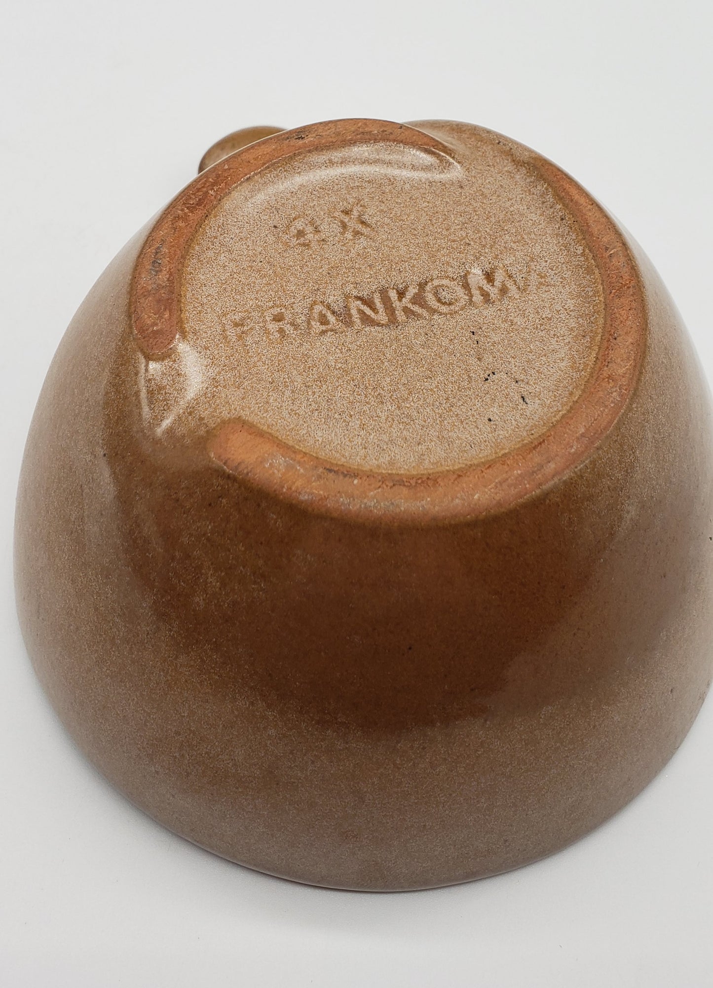 Frankoma  Desert Gold "Plainsman Brown" Pottery Cereal Soup bowl 4x