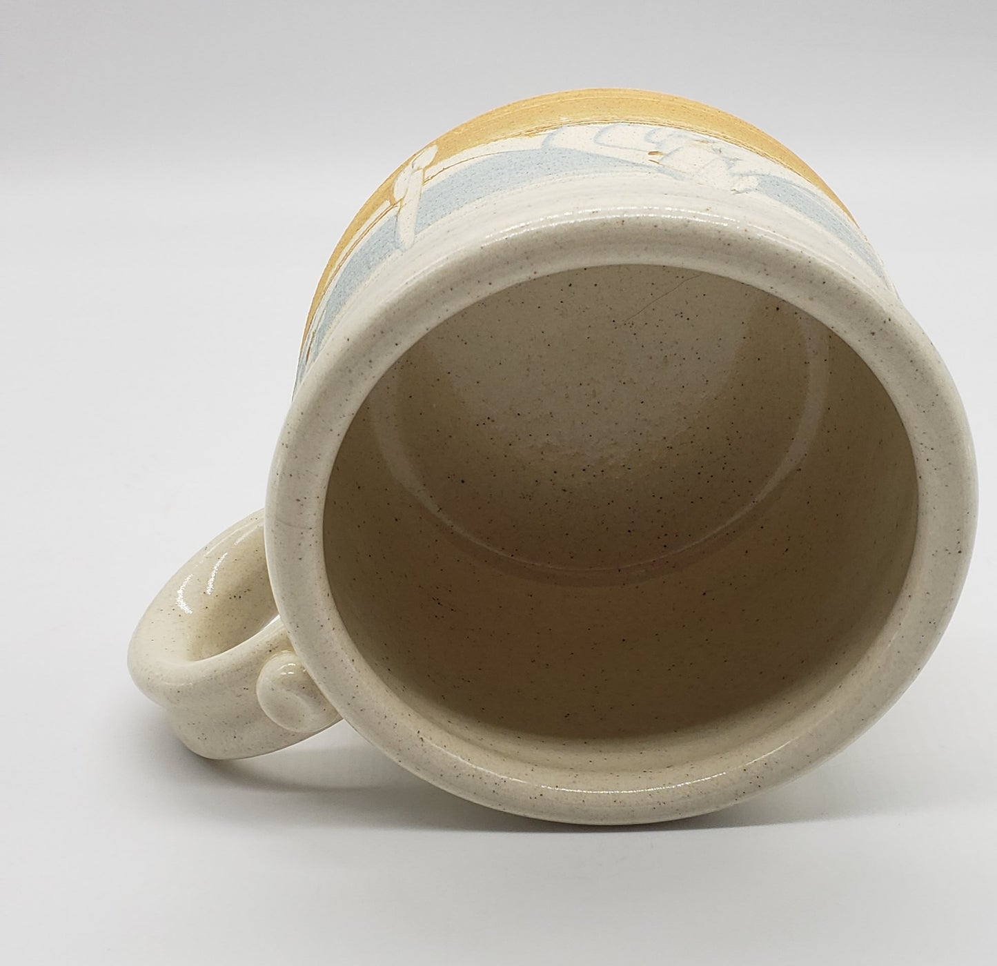 J.M 1995 Studio Pottery mug / soup bowl LaVerkin, Utah Signed