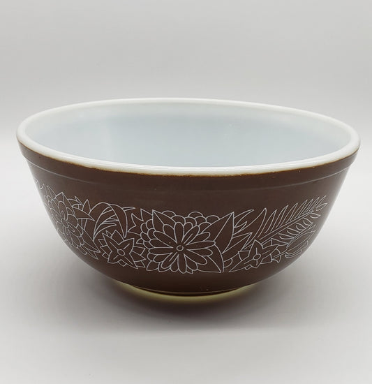 Pyrex 403 Nesting Mixing Bowl Woodland Brown