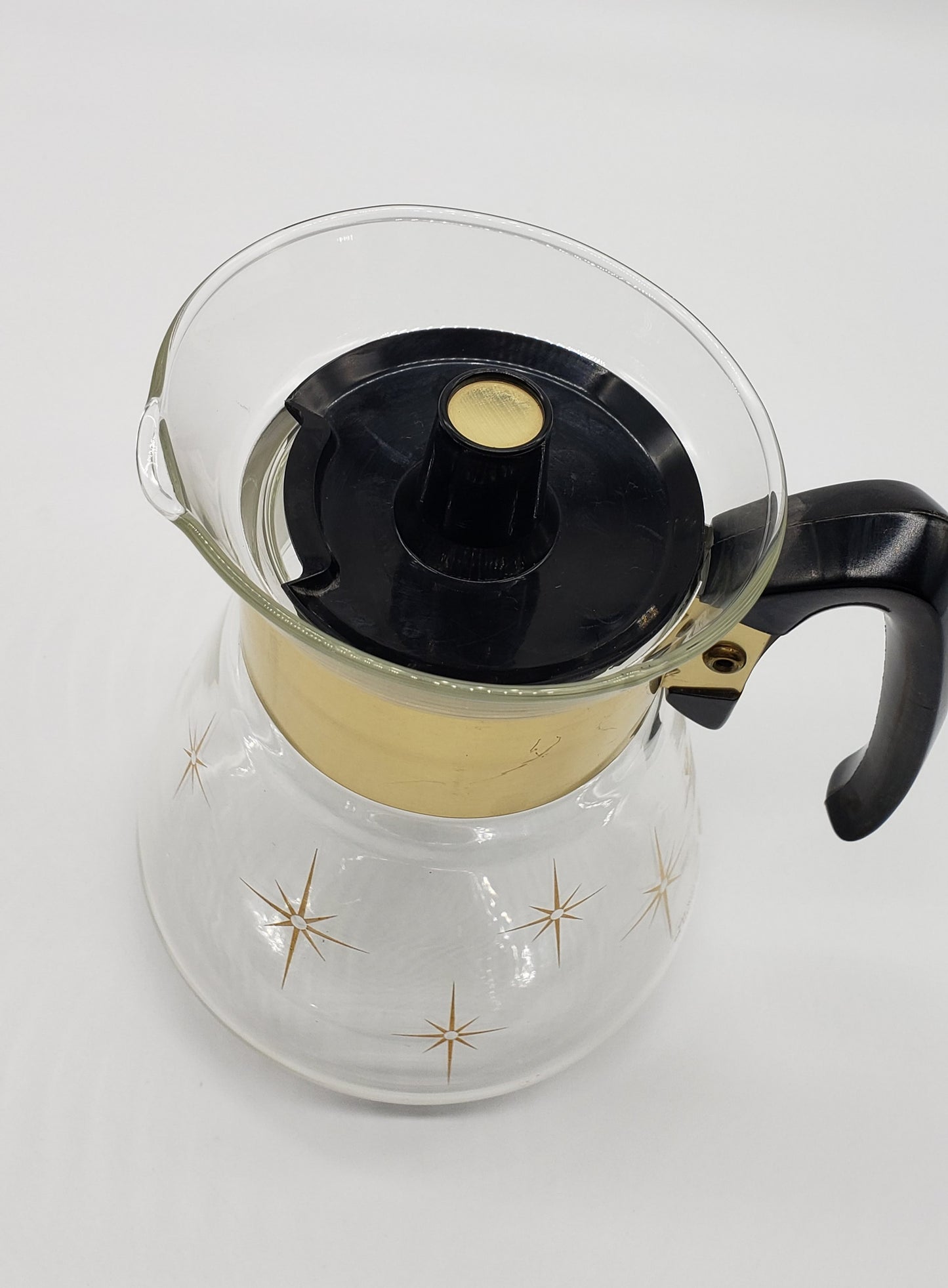 Corning MCM Atomic Starburst Glass Coffee Pot / Carafe (4 cups)