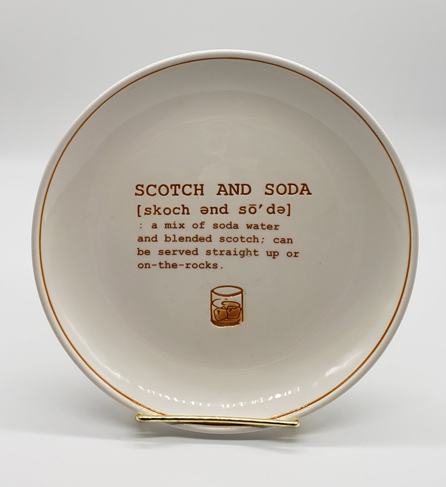 EUC Pottery Barn “Cocktails Defined-Scotch and Soda”