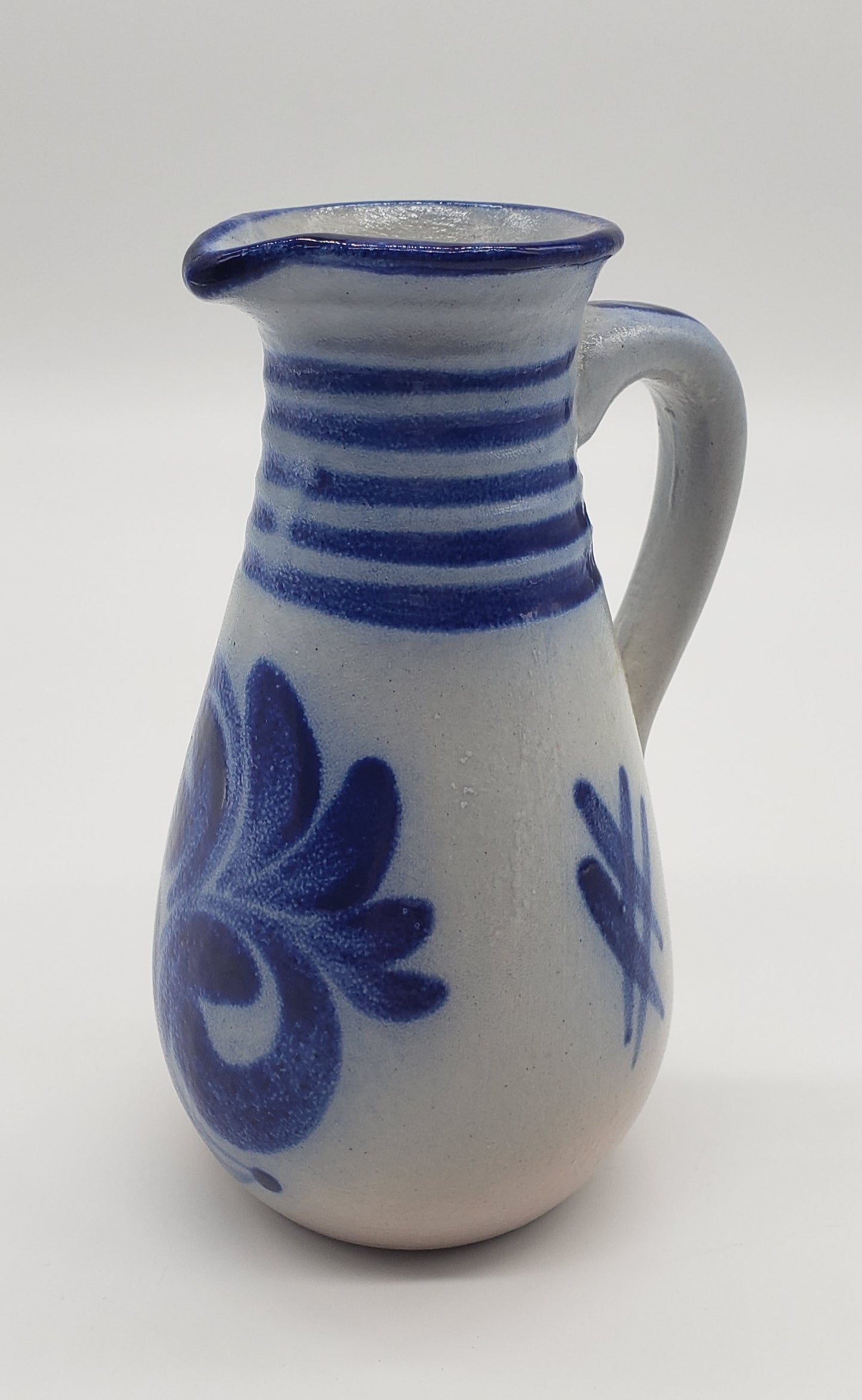 Salt glazed pottery creamer