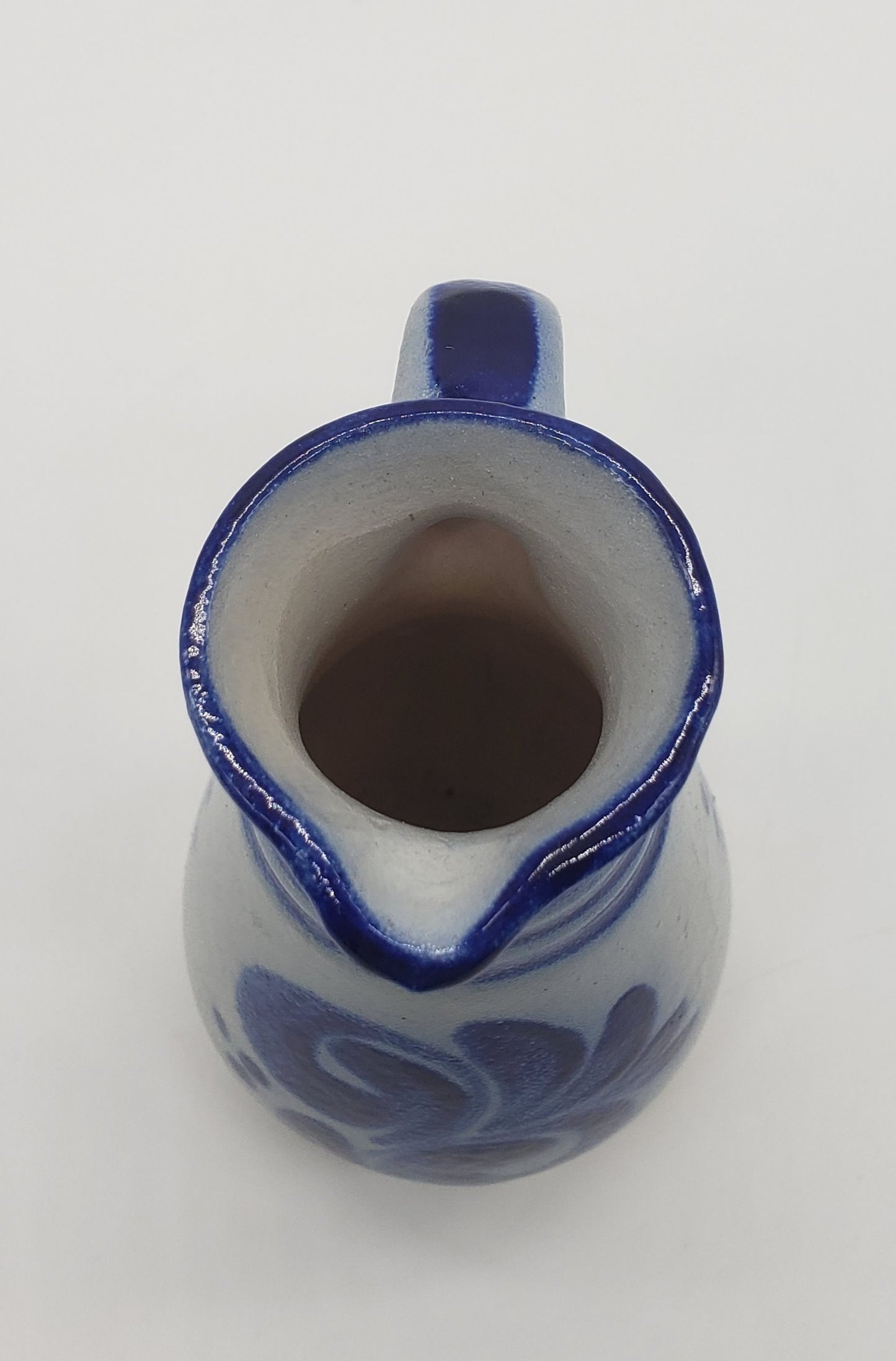 Salt glazed pottery creamer