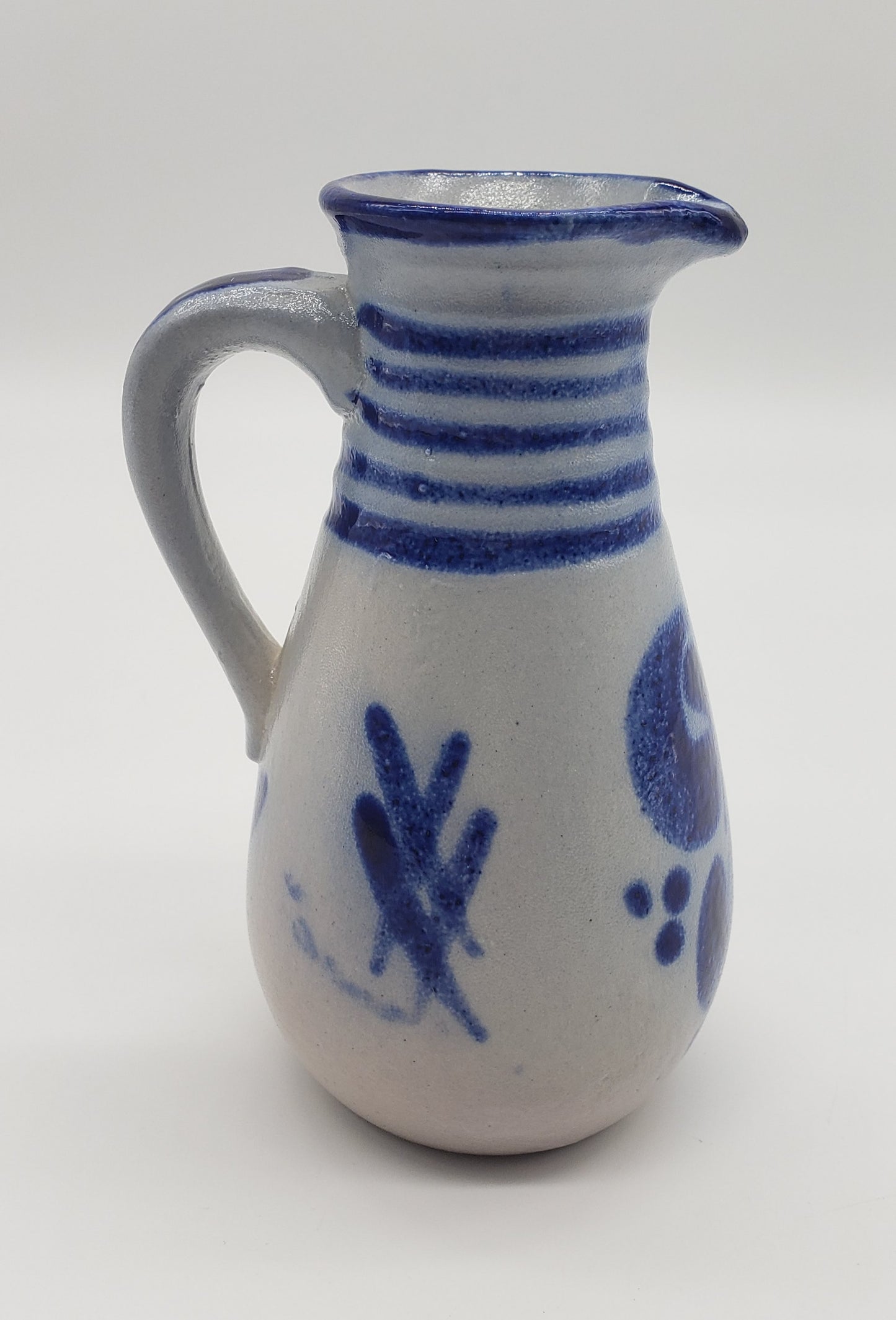 Salt glazed pottery creamer