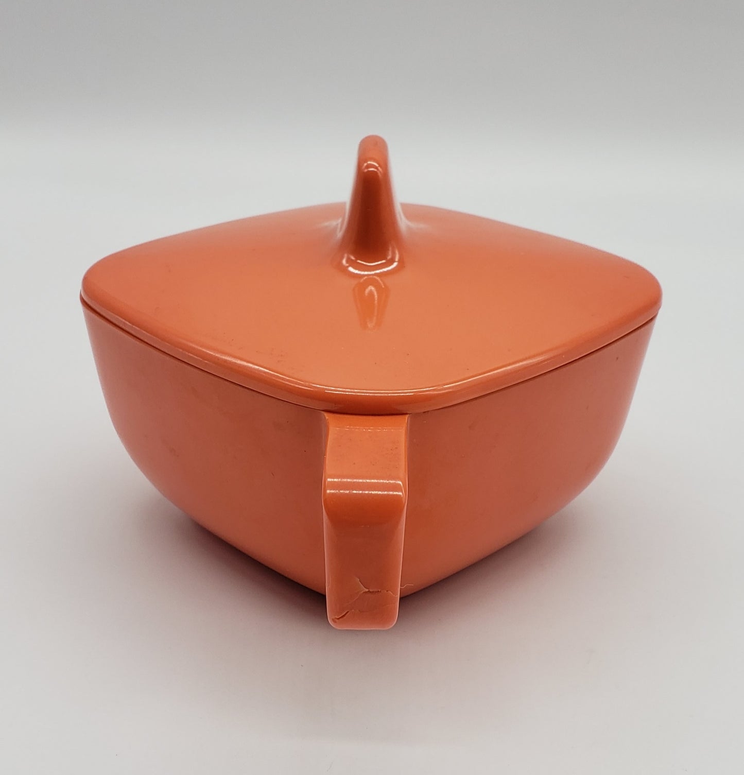 Melamine sugar bowl with handles