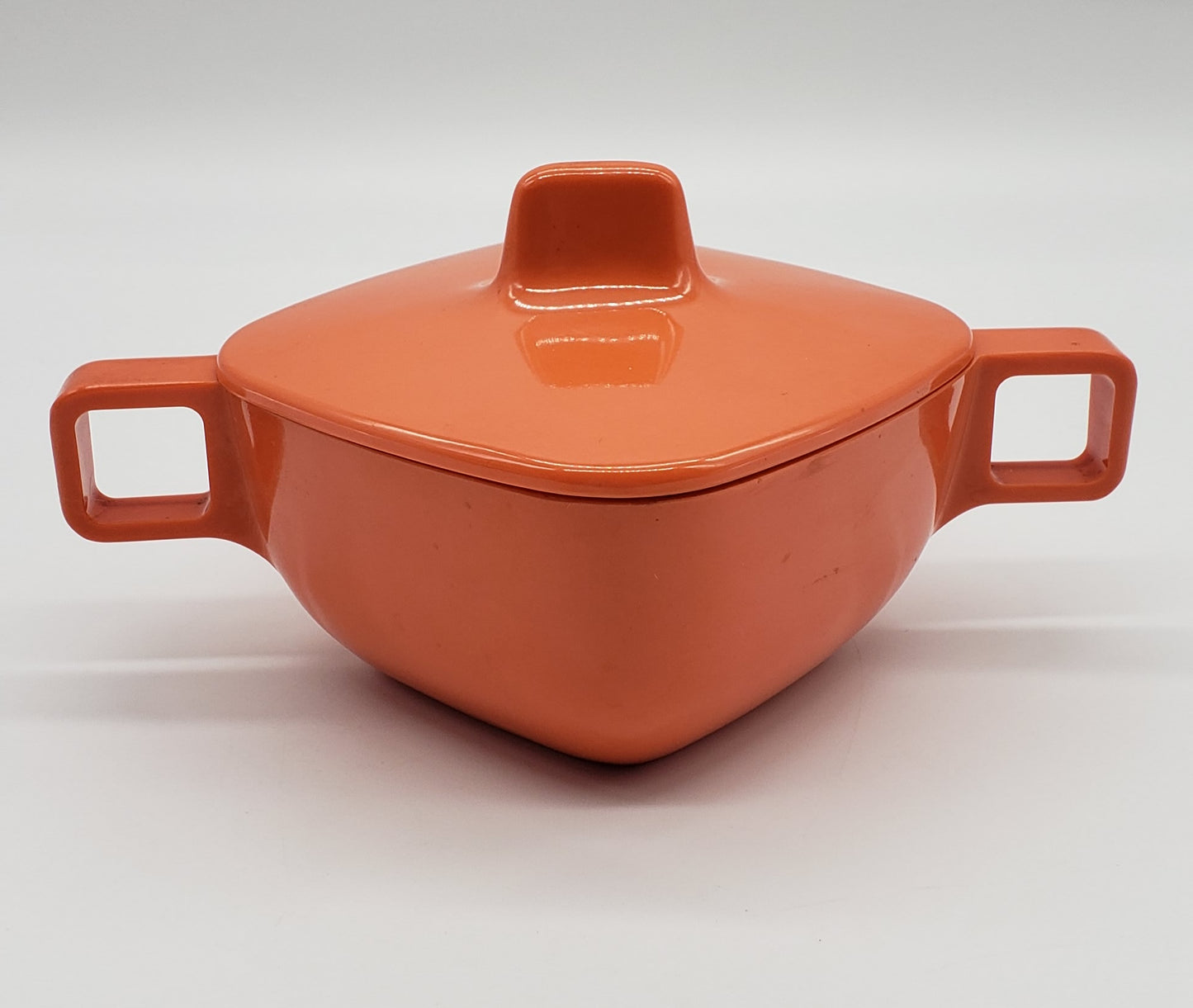 Melamine sugar bowl with handles