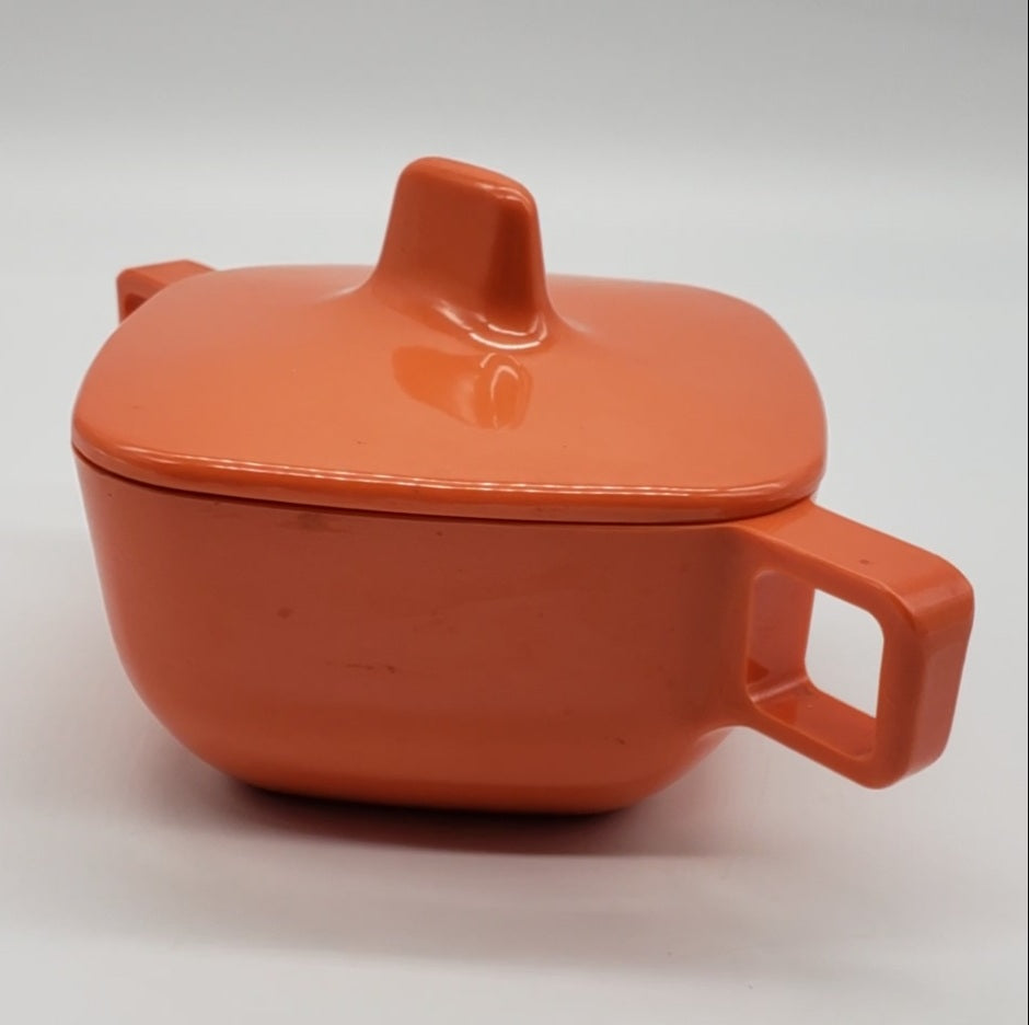 Melamine sugar bowl with handles