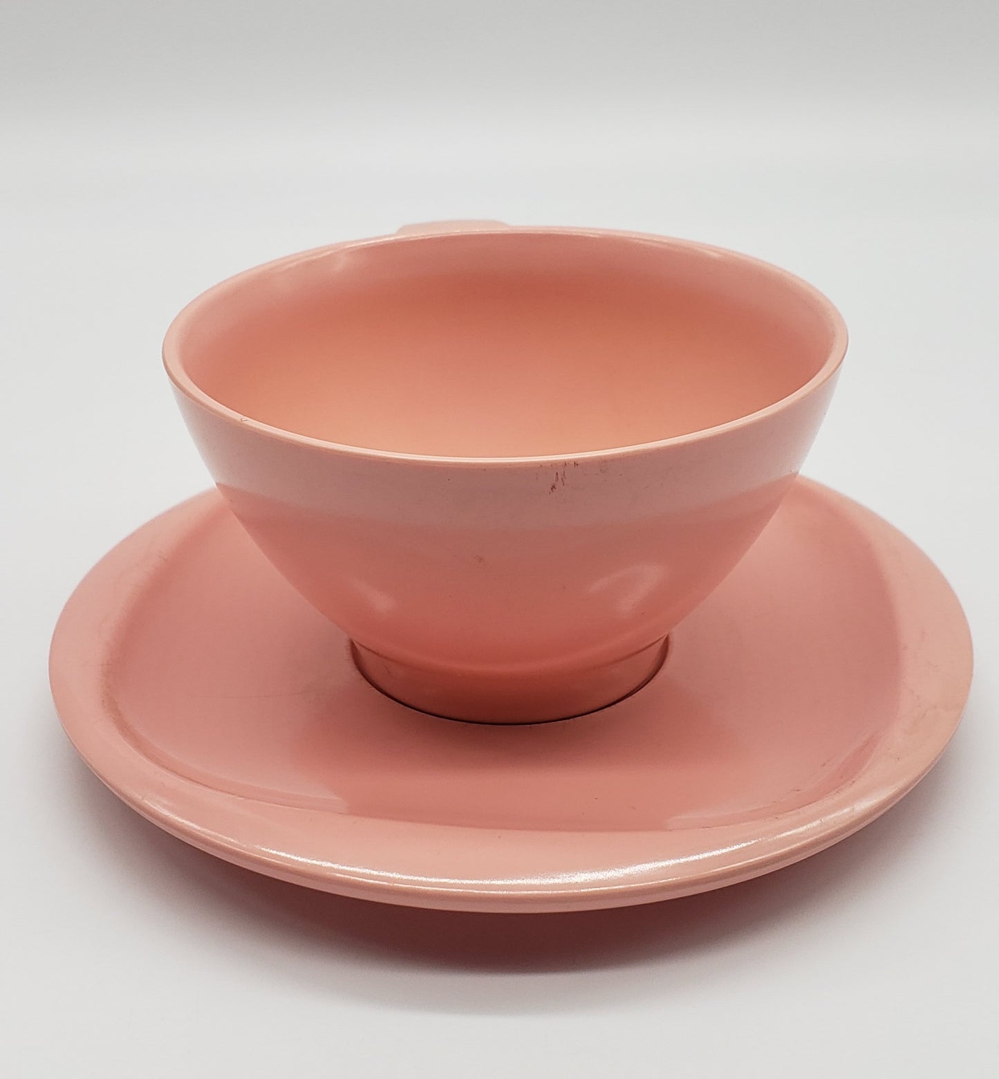 Boonton Melamine Teacup and Saucer