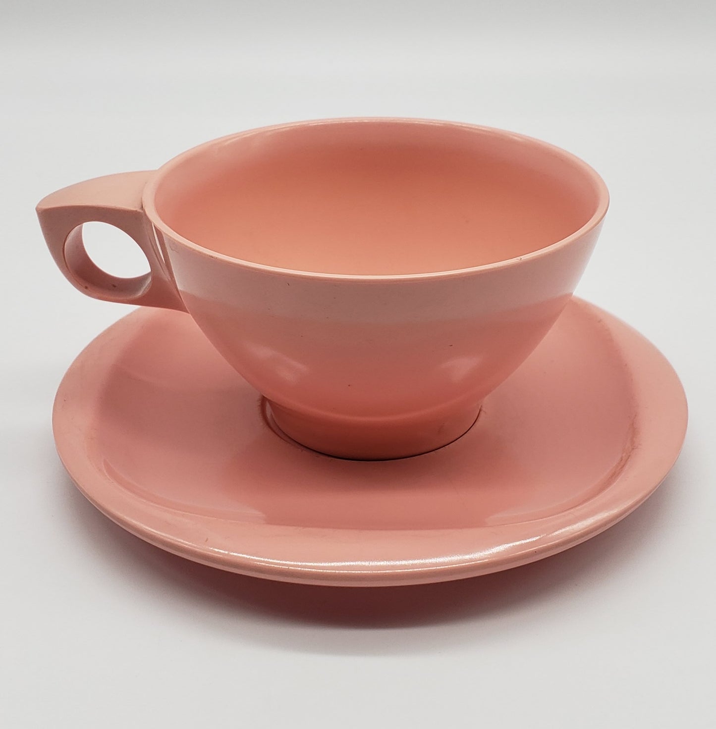 Boonton Melamine Teacup and Saucer