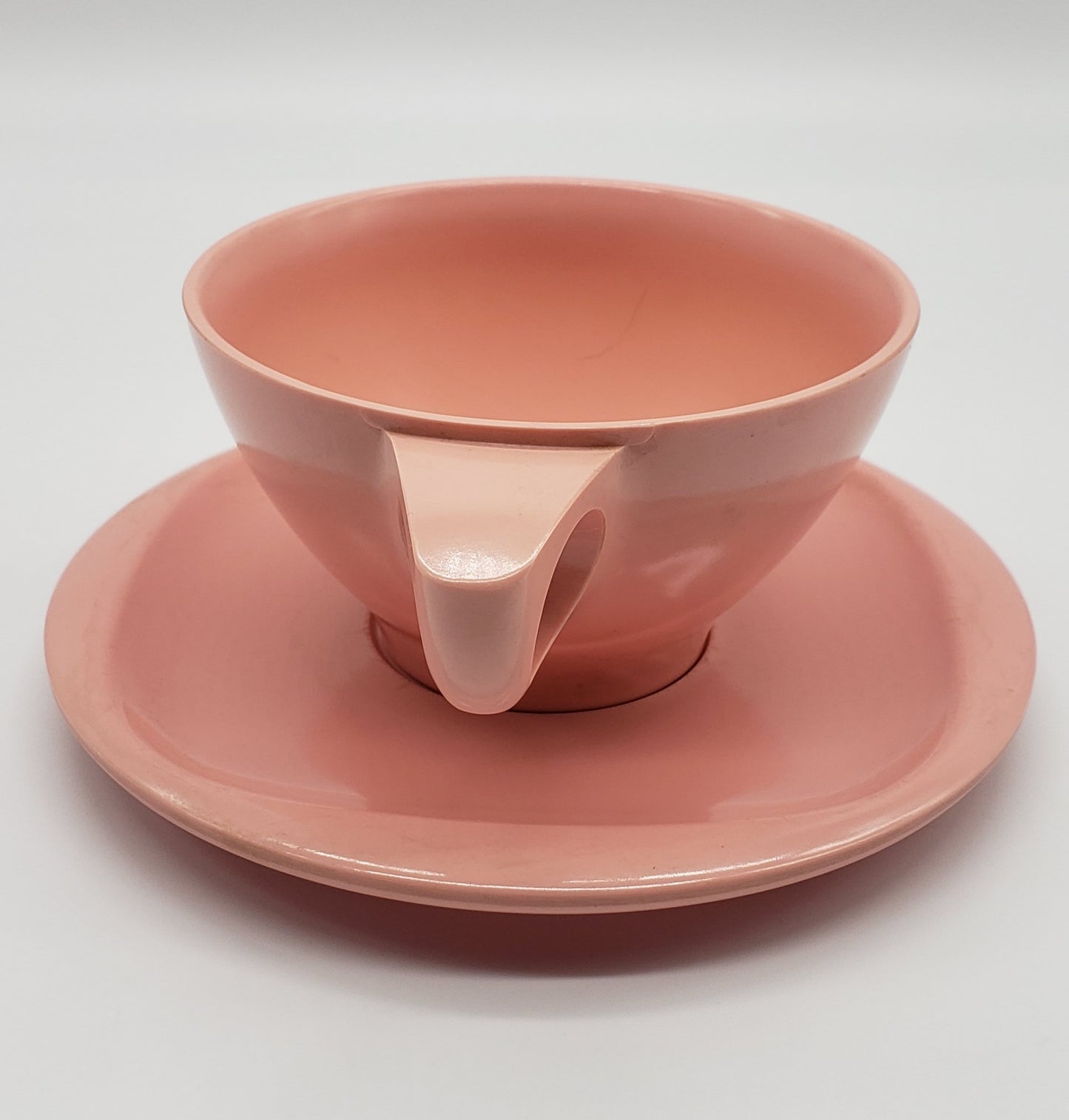 Boonton Melamine Teacup and Saucer