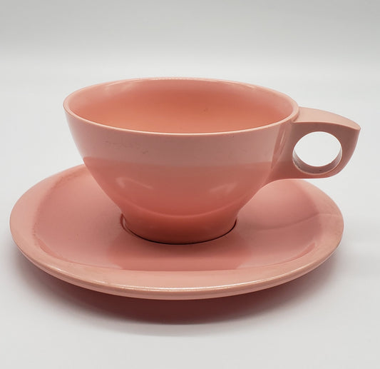 Boonton Melamine Teacup and Saucer