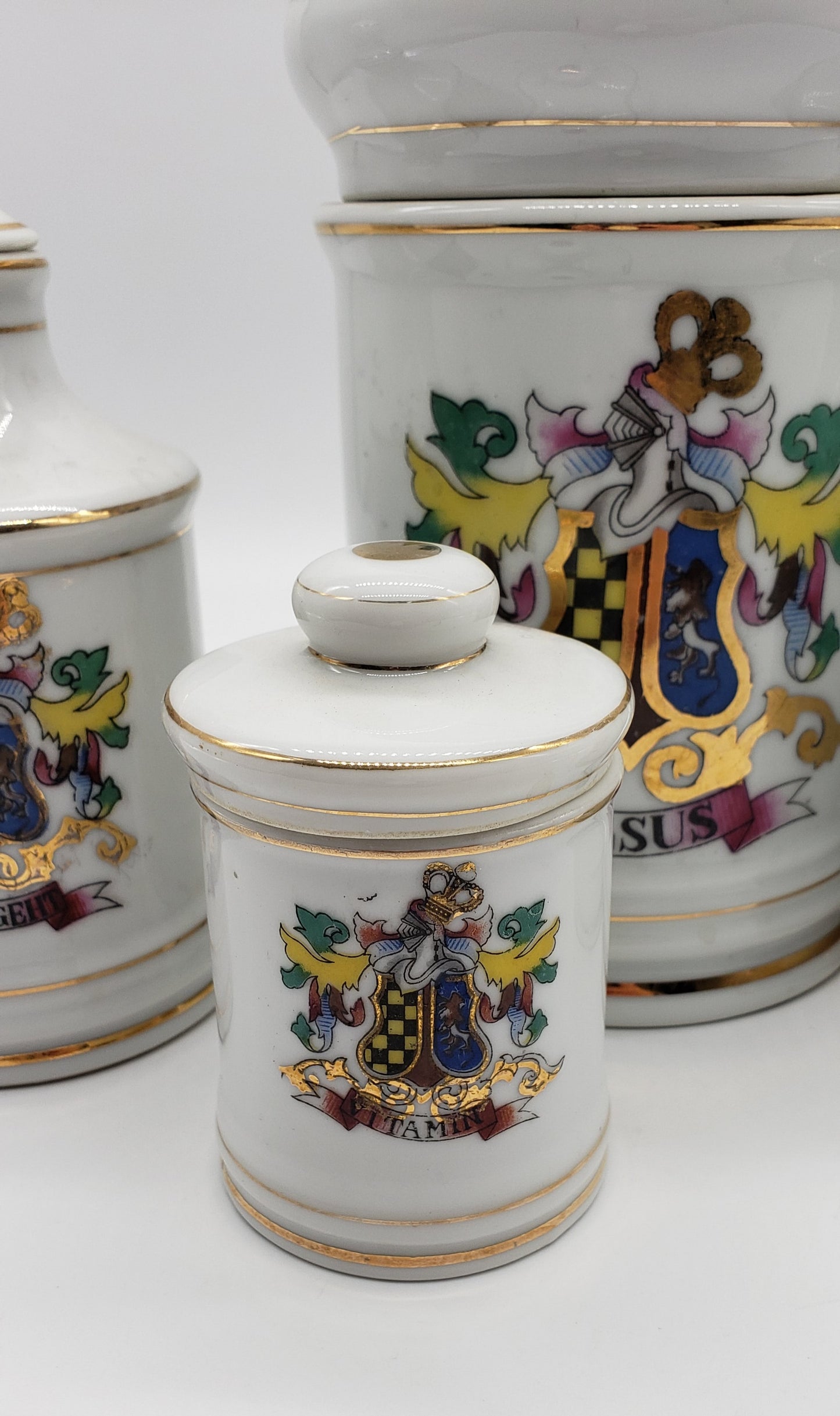 Apothecary Druggist Jars (set of 4)