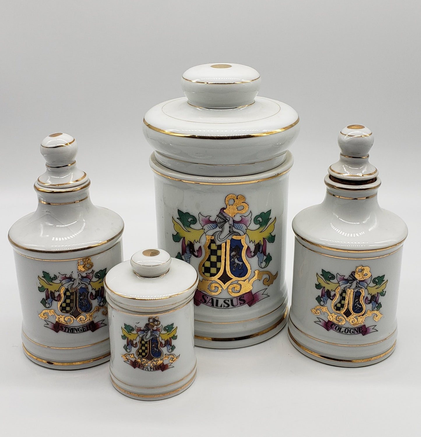 Apothecary Druggist Jars (set of 4)