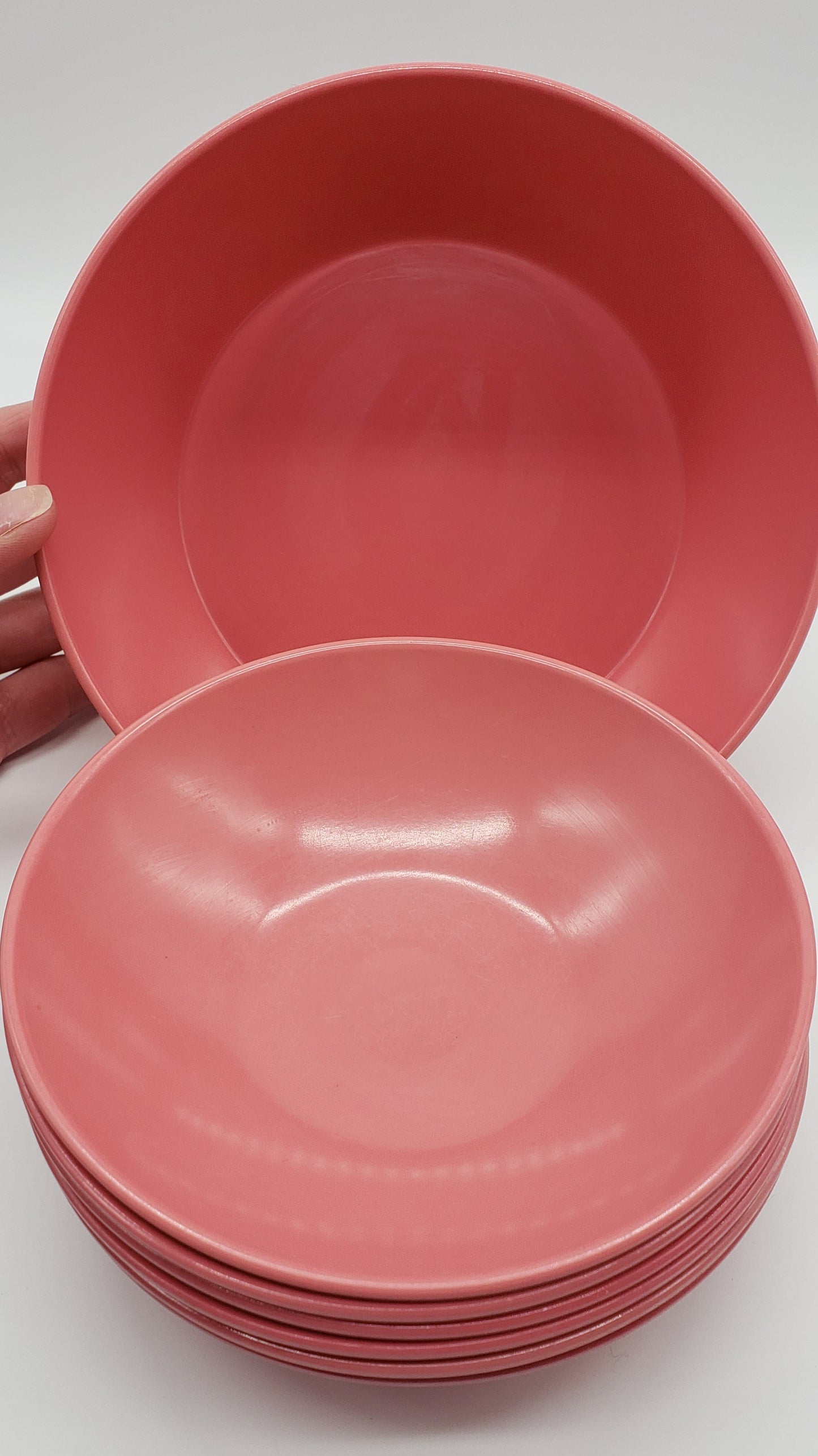 Melamine Bowl (x1)and Fruit Bowls (x6) (7 pieces total)