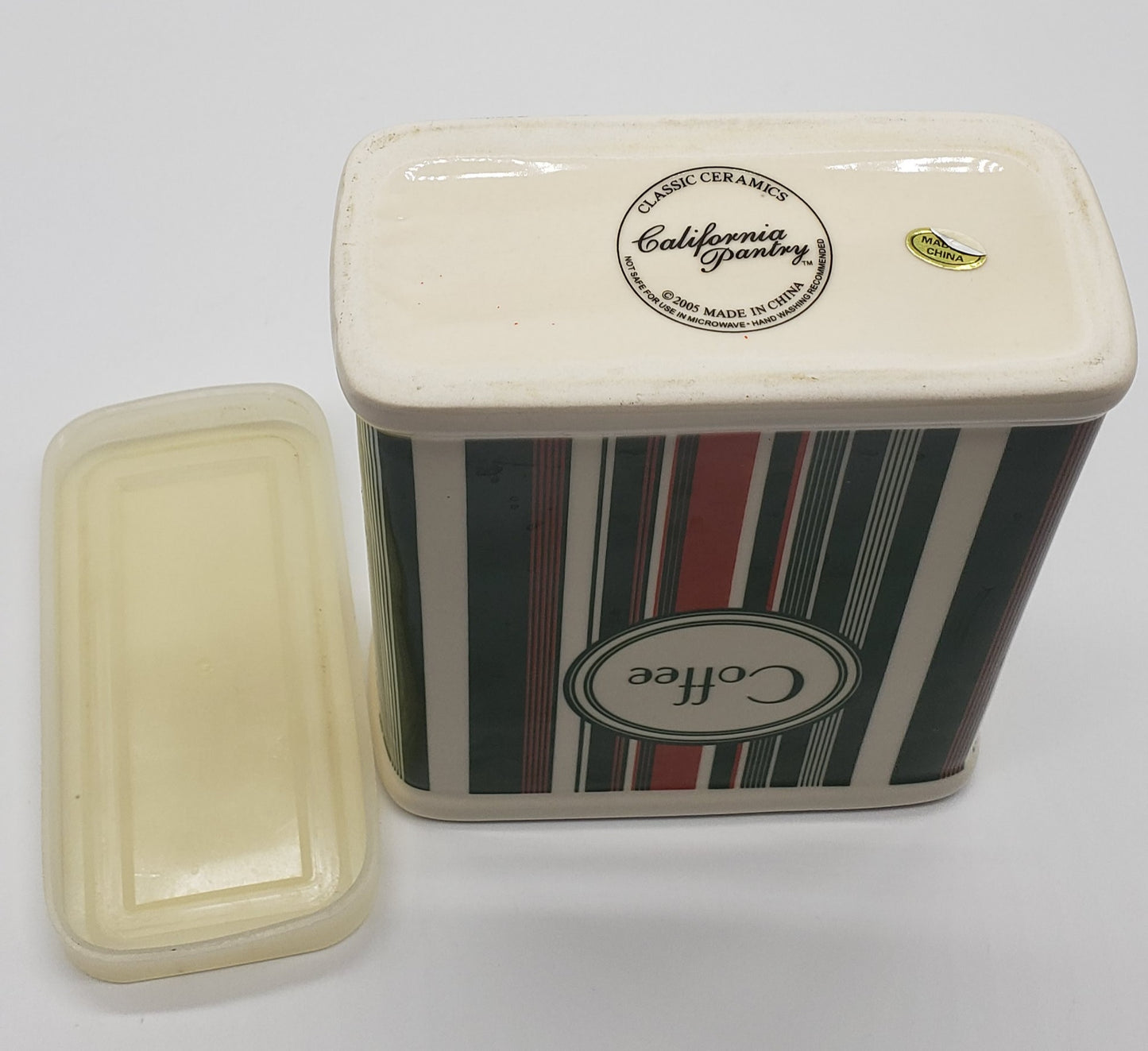 California Pantry Classic Ceramics Coffee Canister with Lid