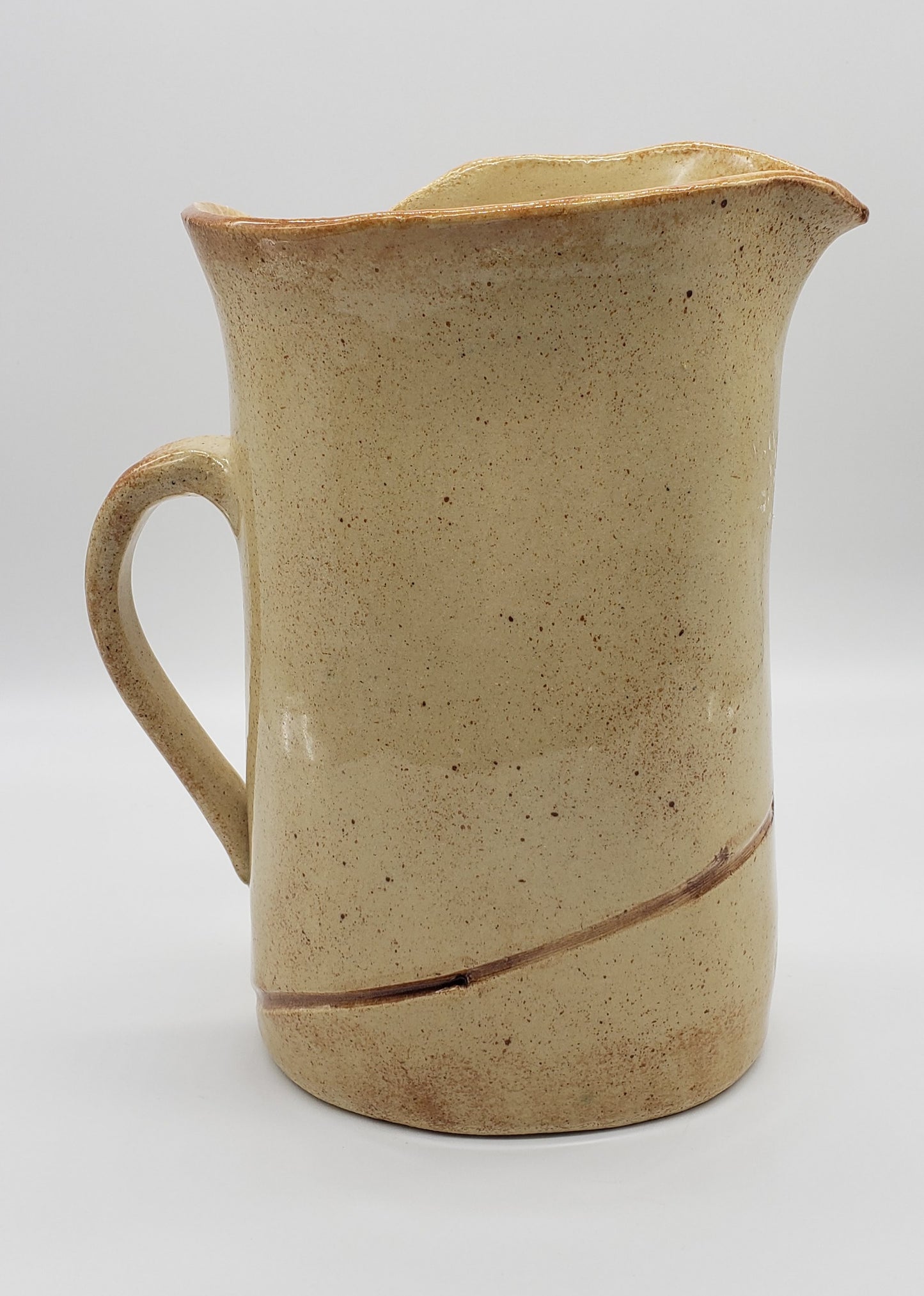 Up North Clayworks Pressed cherry Blossom Pitcher