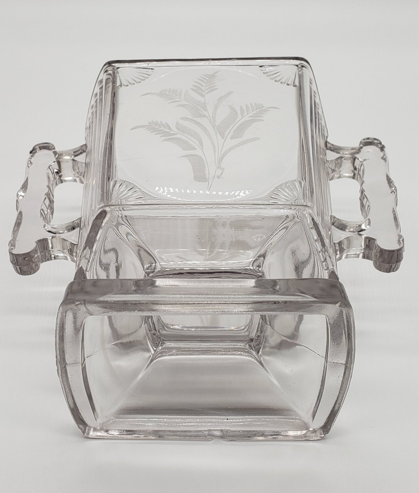 Central Glass Company, Number 730, Paneled Rib Shell, Open Sugar,