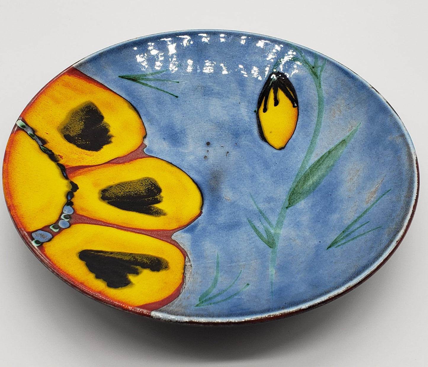 Poole Pottery England, Flower-Colored Bowl