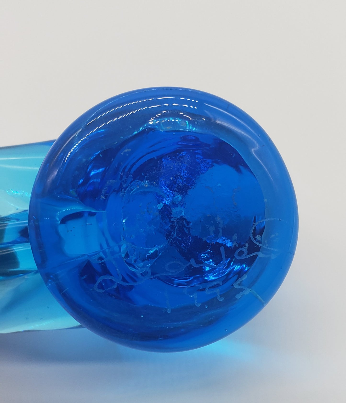 Leo Ward Blue Bird Of Happiness 1995 Art Glass Figurine Paperweight