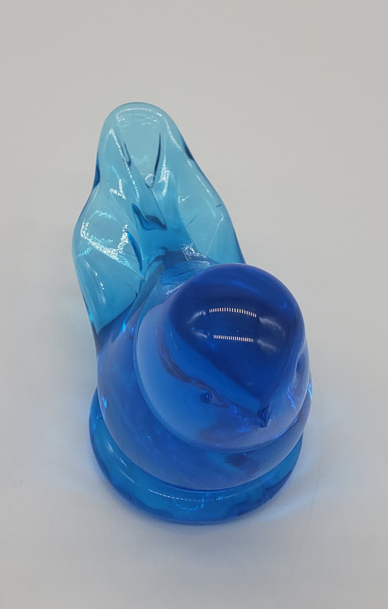 Leo Ward Blue Bird Of Happiness 1995 Art Glass Figurine Paperweight