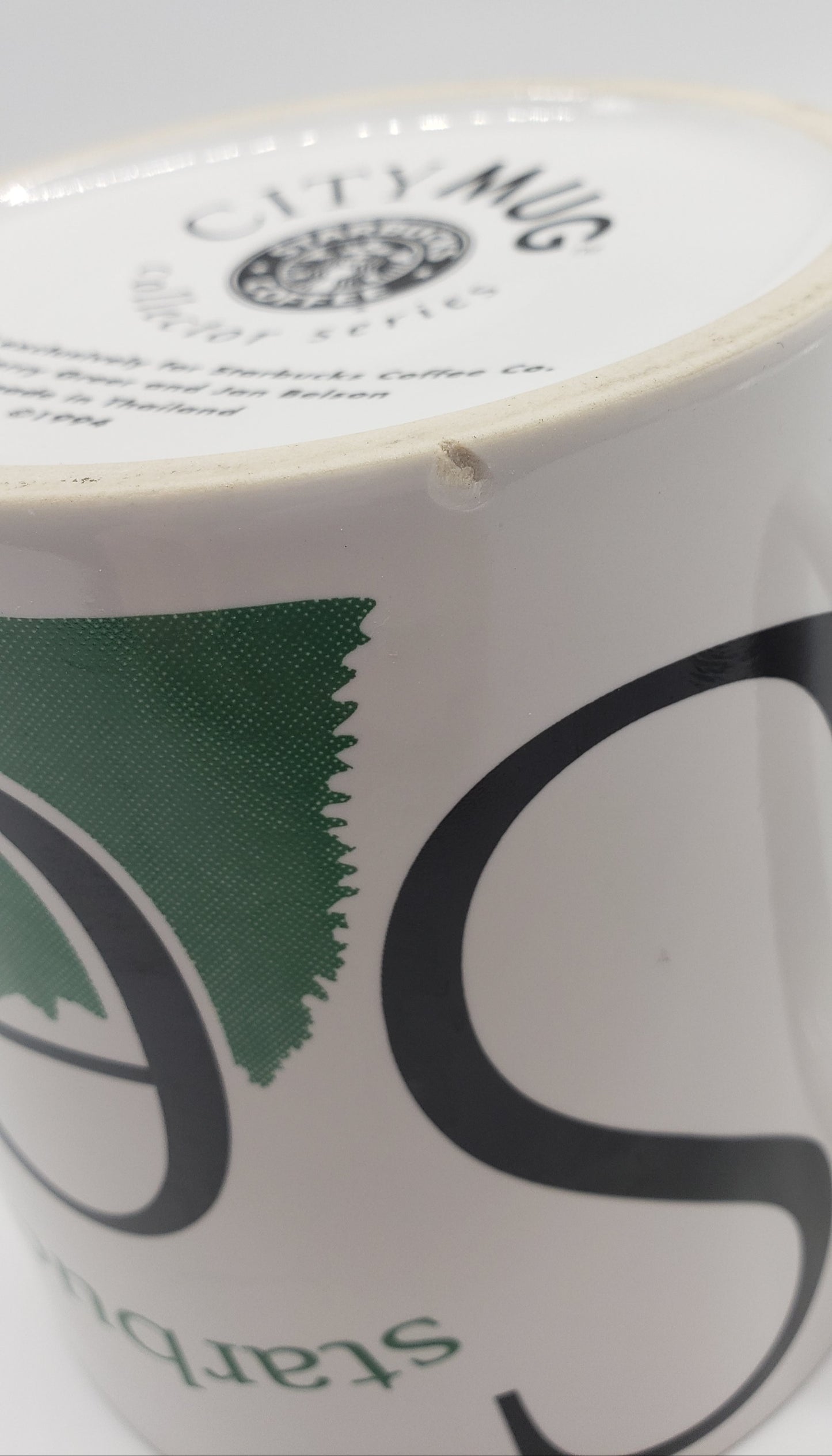 Starbucks Coffee 1994 City Mug Collector Series Seattle Mt. Rainier