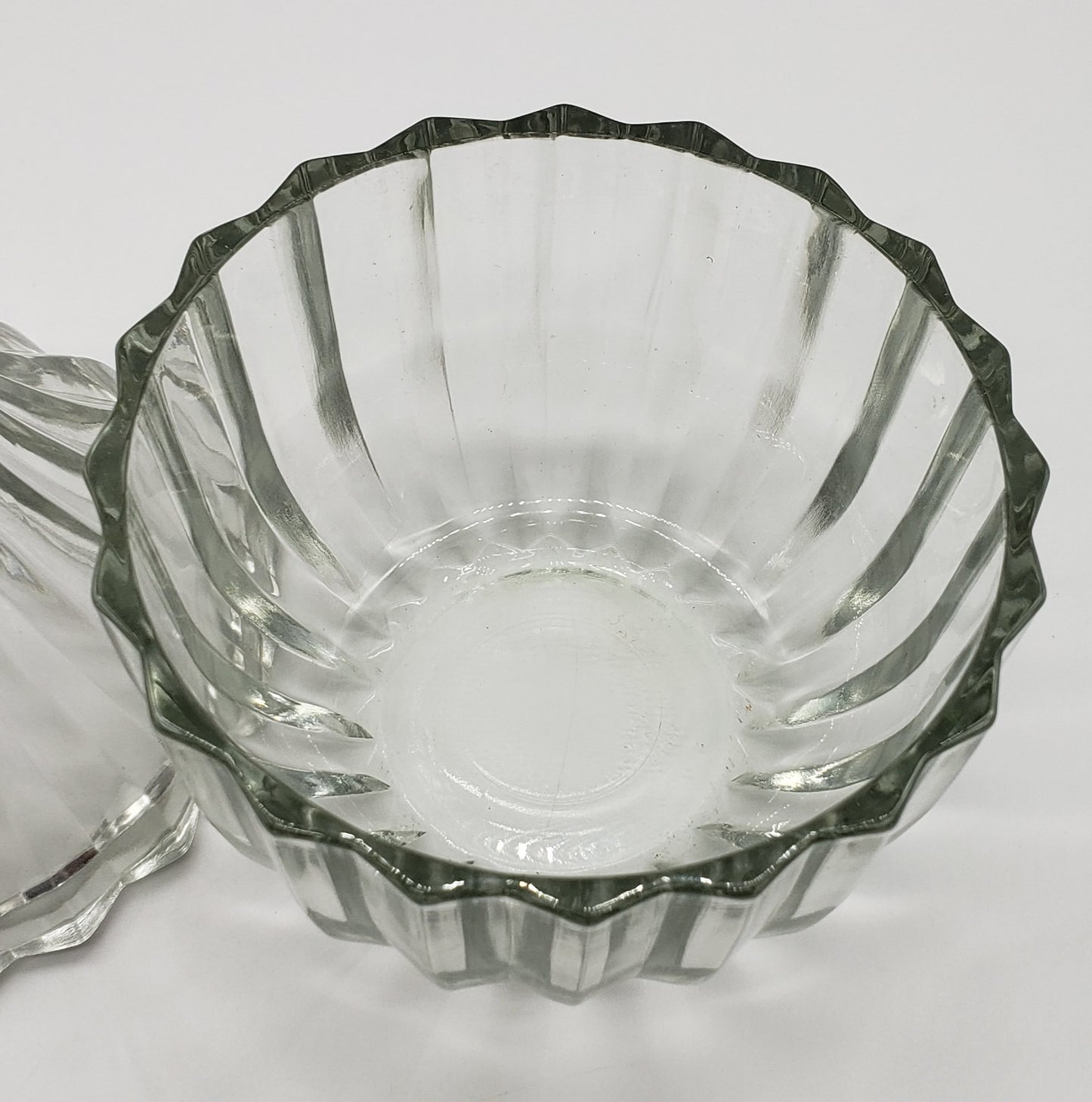 Pear Shaped Glass Lidded Candy Dish