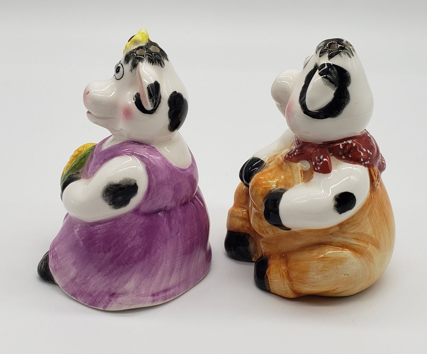 Cow Farmer and Wife Salt and Pepper Shakers