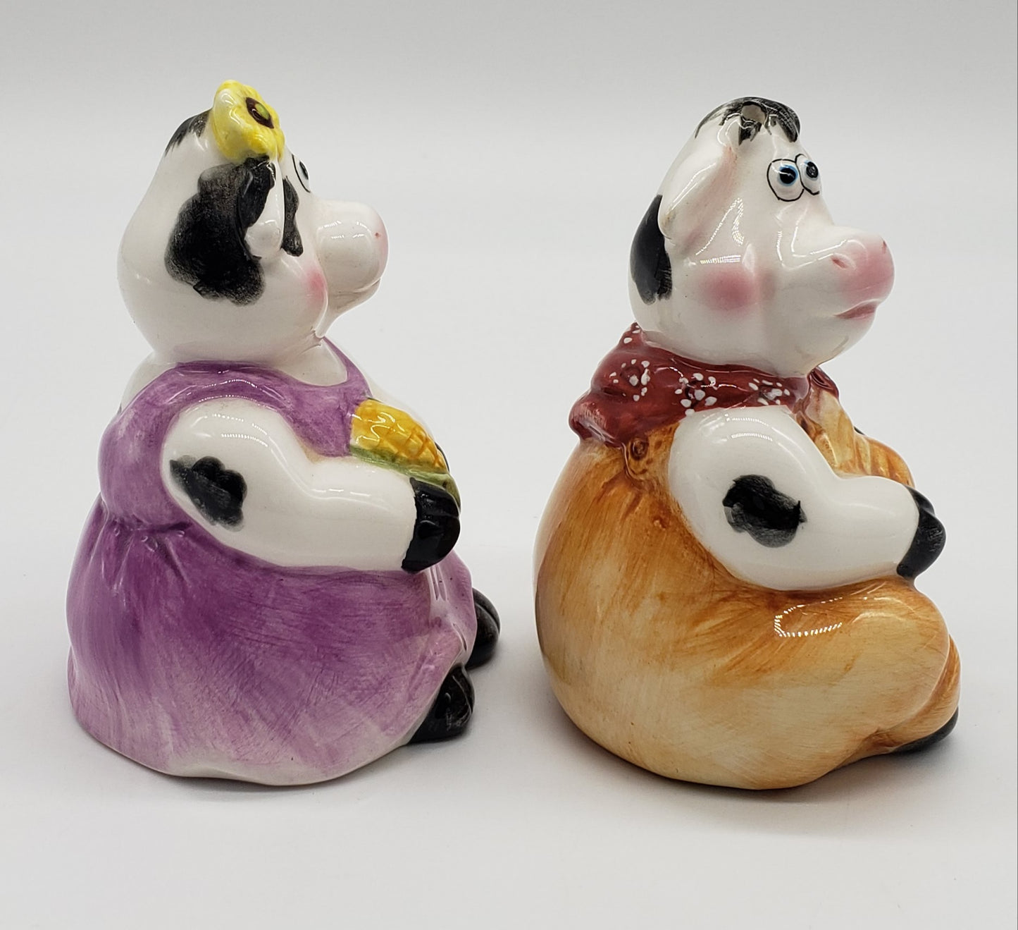 Cow Farmer and Wife Salt and Pepper Shakers