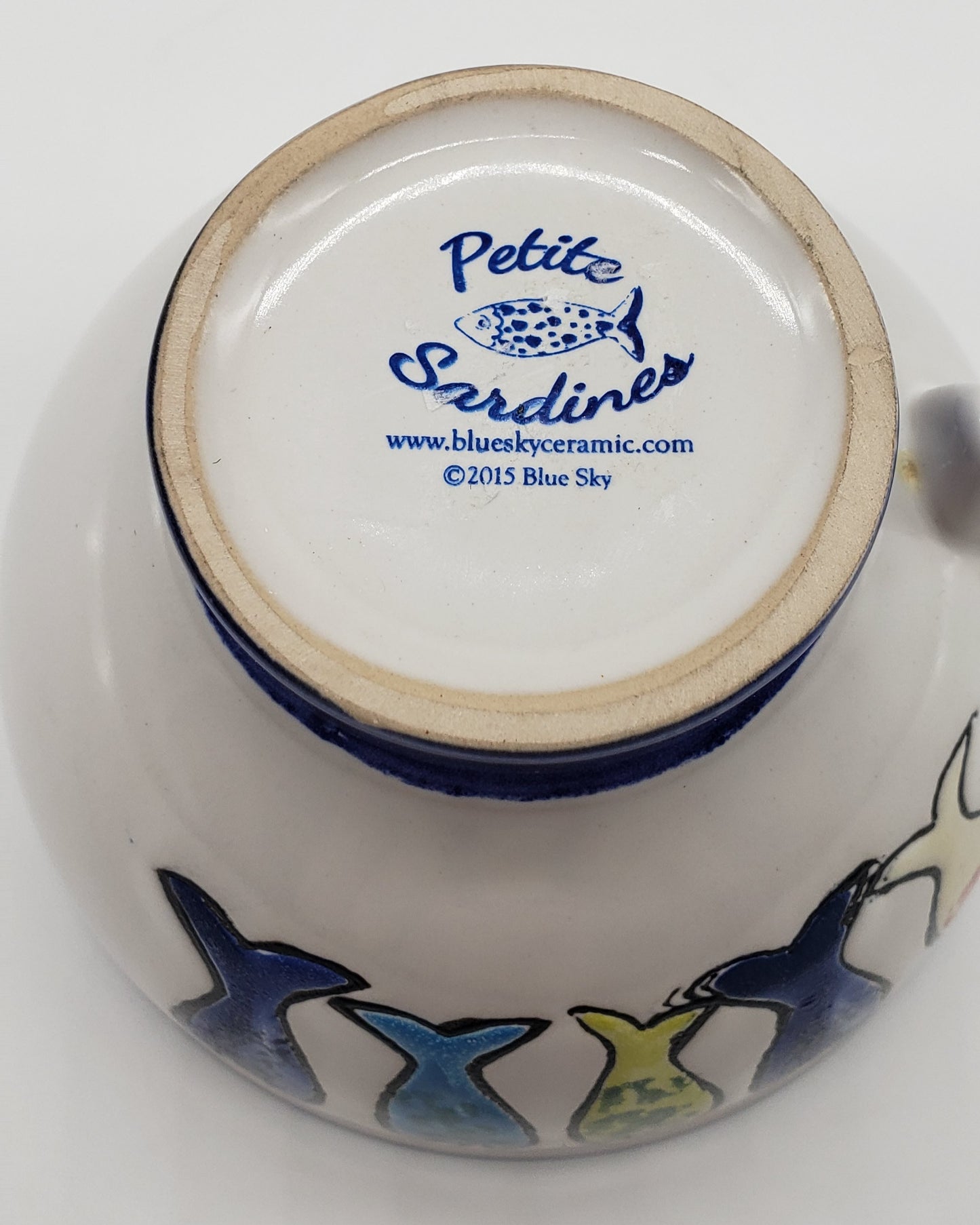 Blue Sky Ceramic Petite Sardines 16oz Coffee Mug