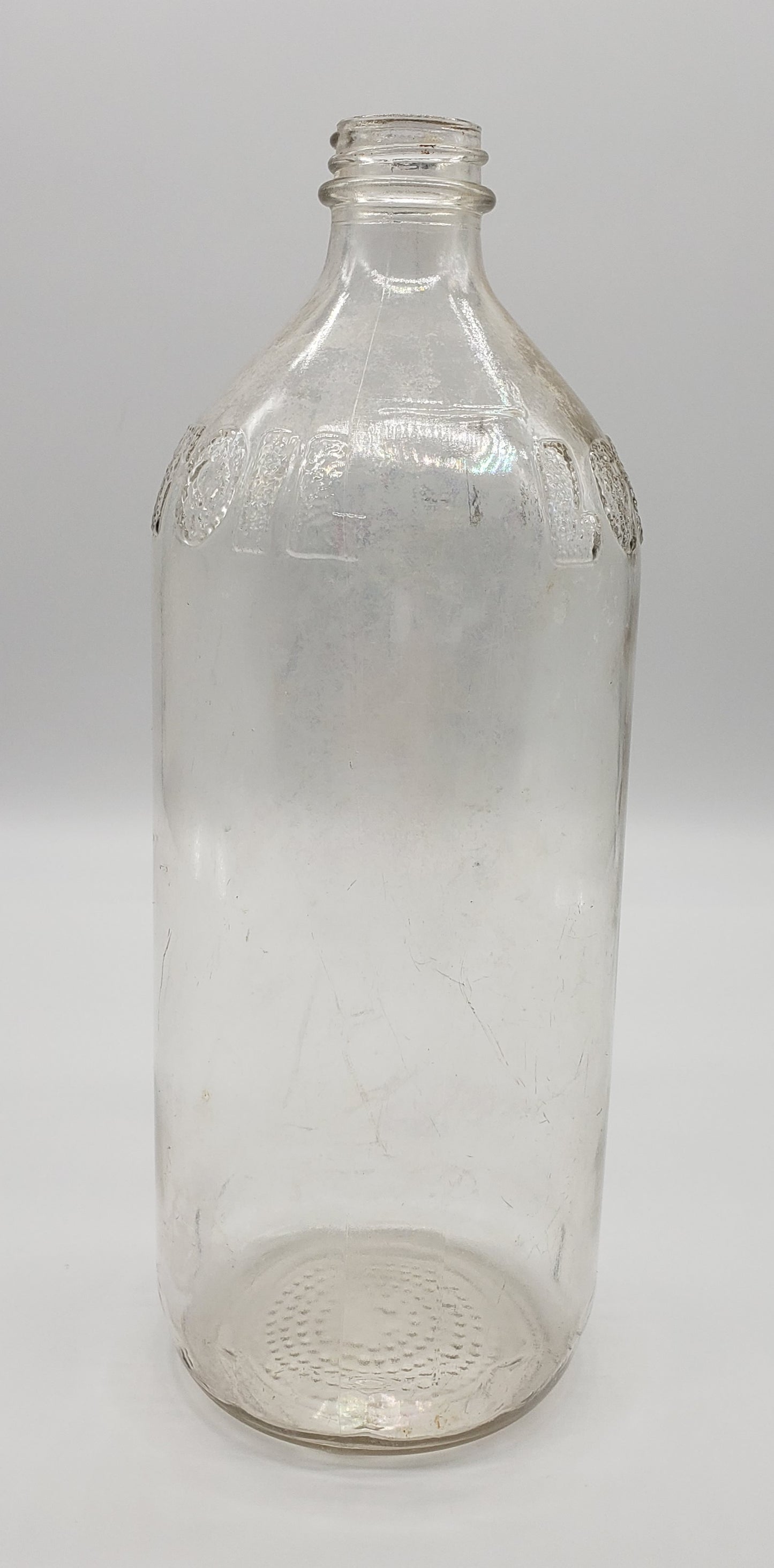 Lestoil Household Cleaning Liquid Bottle Clear Embossed